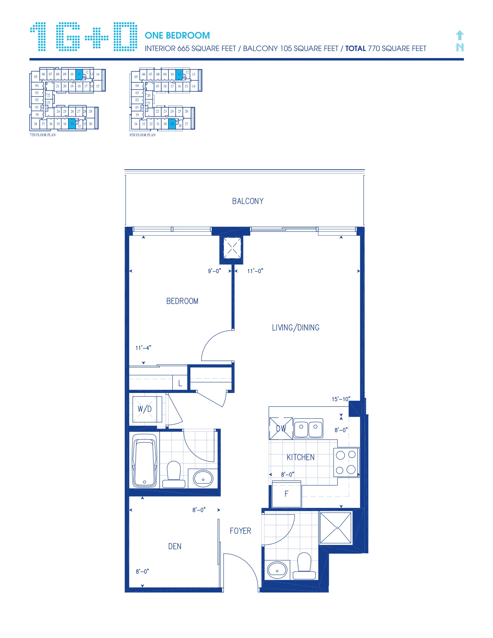 1G+D floor plan
