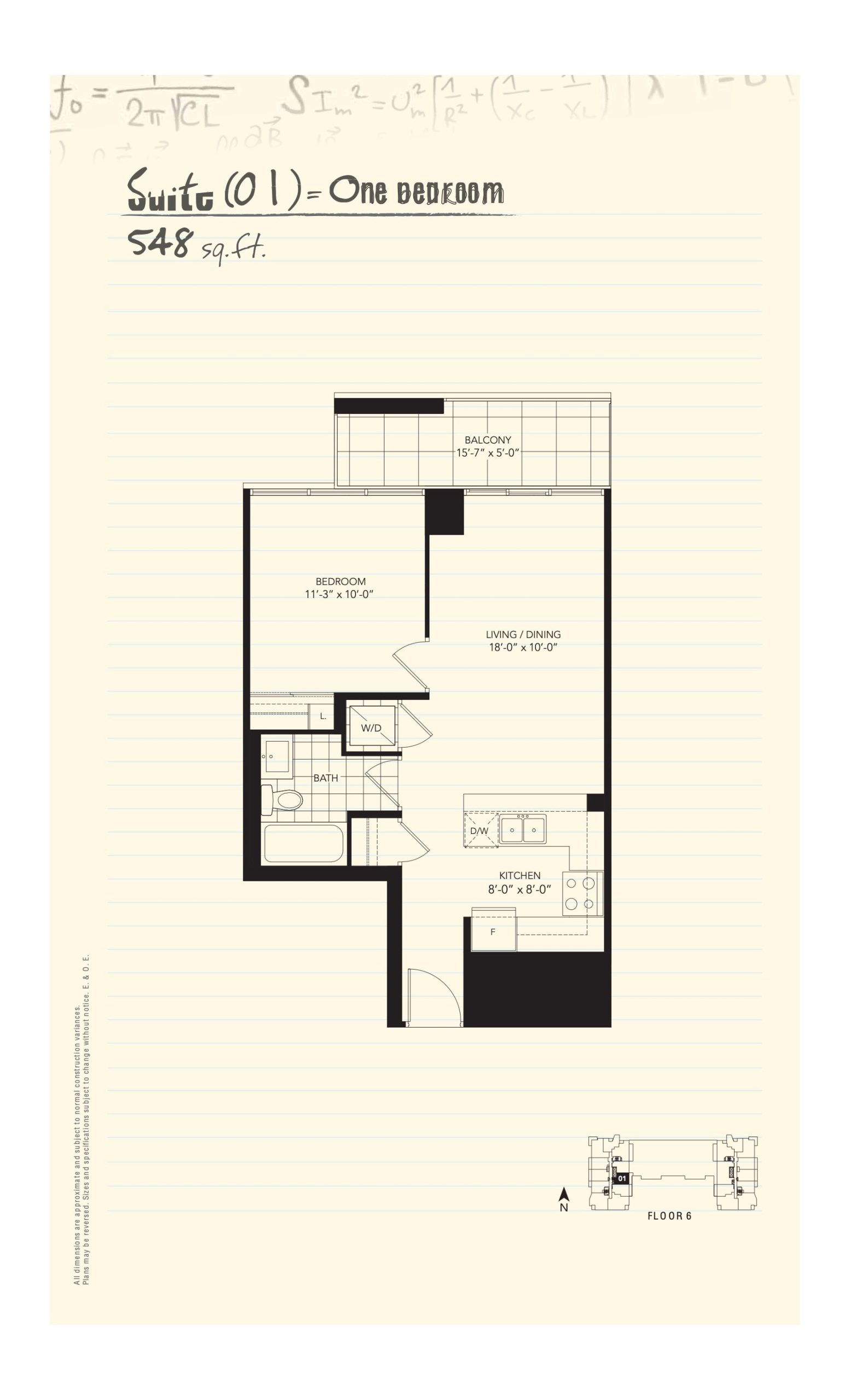 Suite 01 floor plan