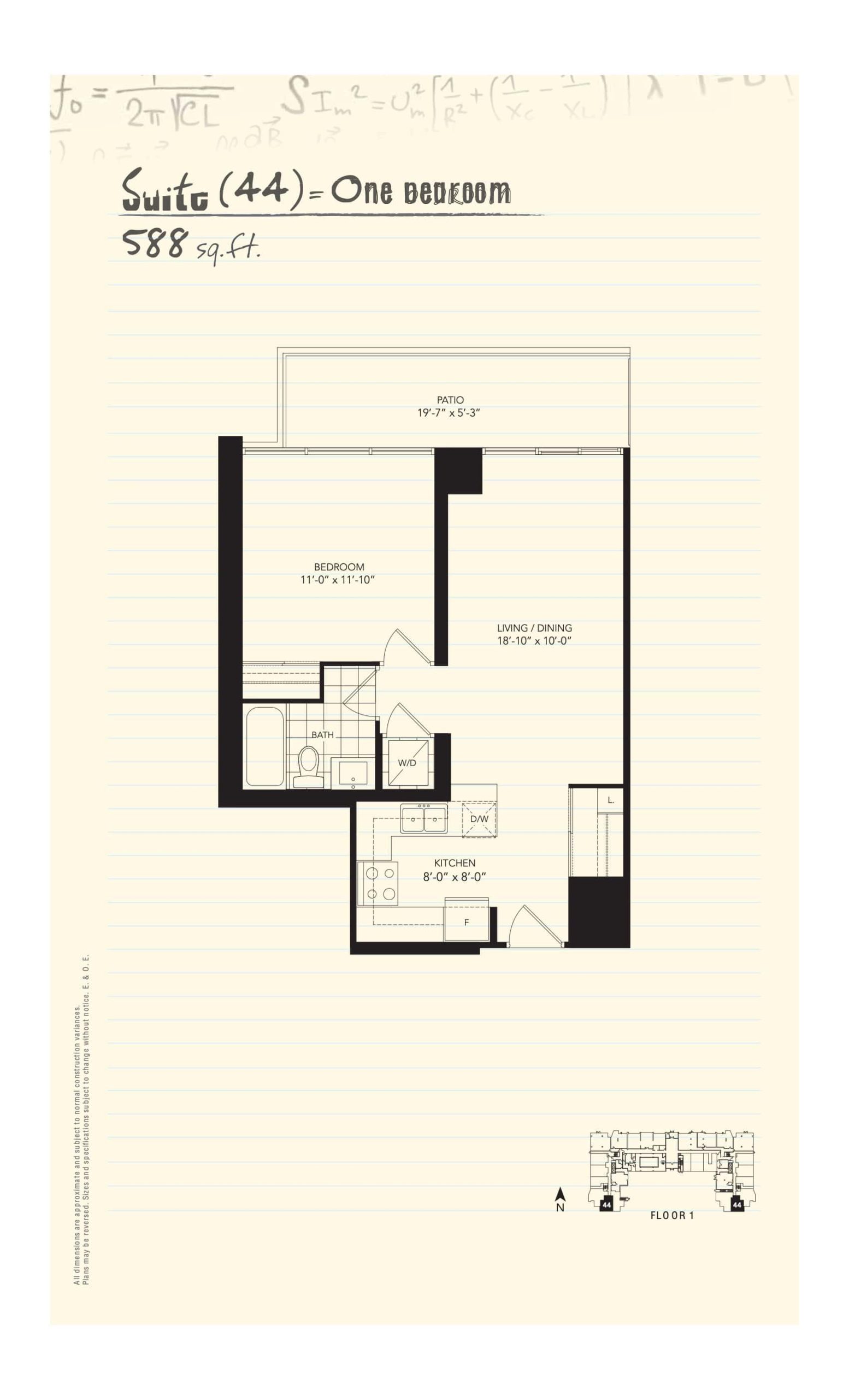 Suite 44 floor plan
