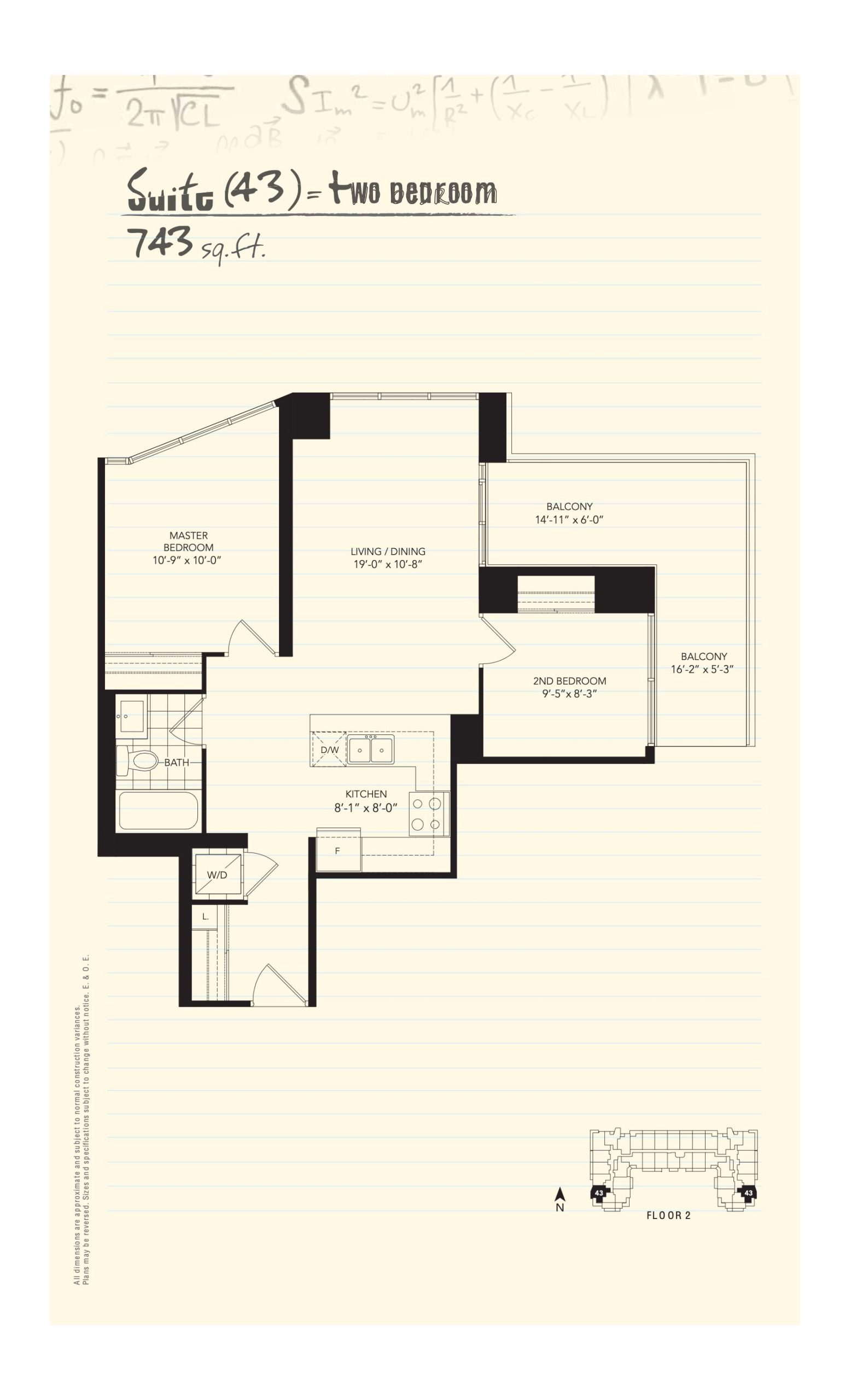 Suite 43 floor plan
