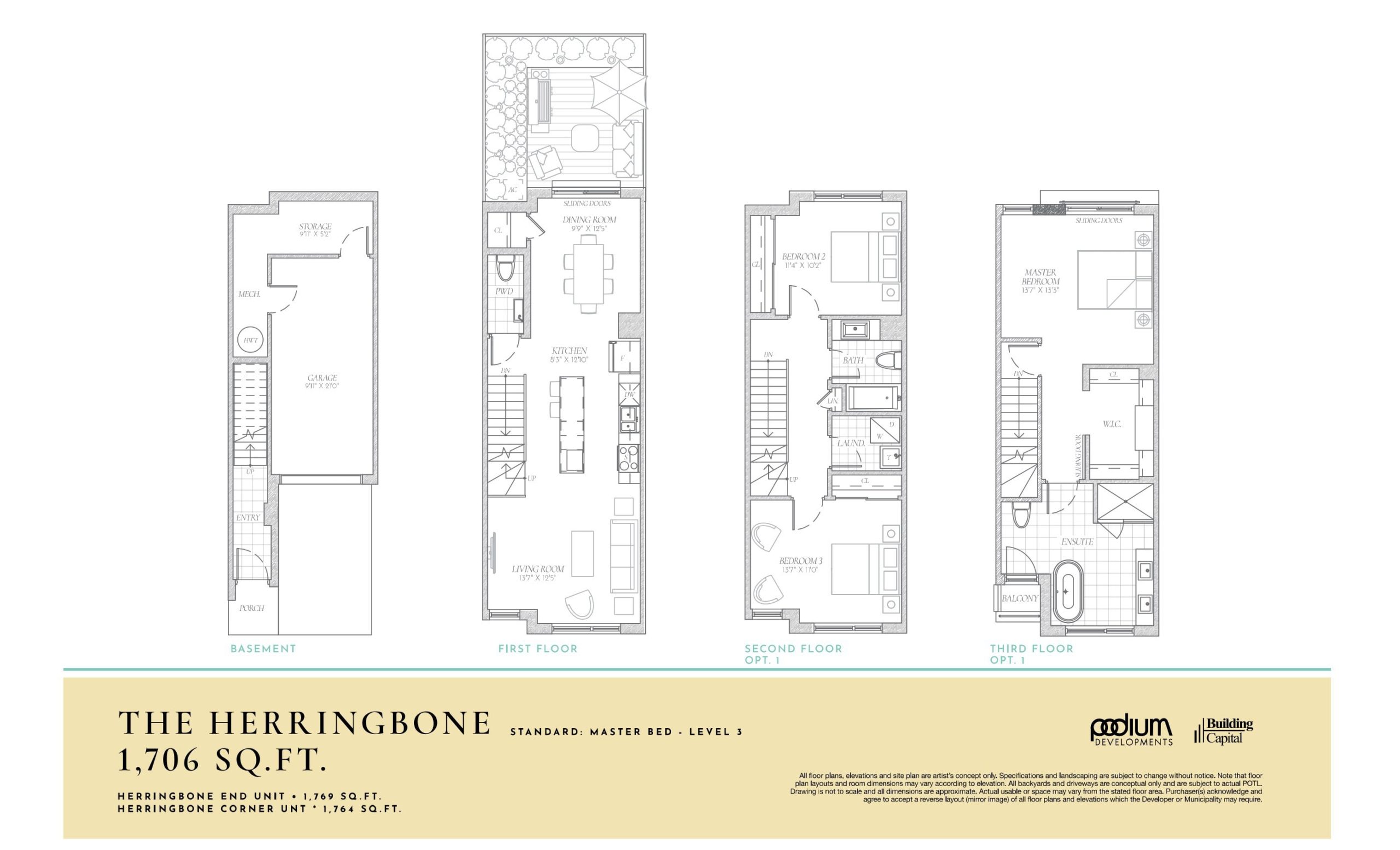 The Herringbone floor plan