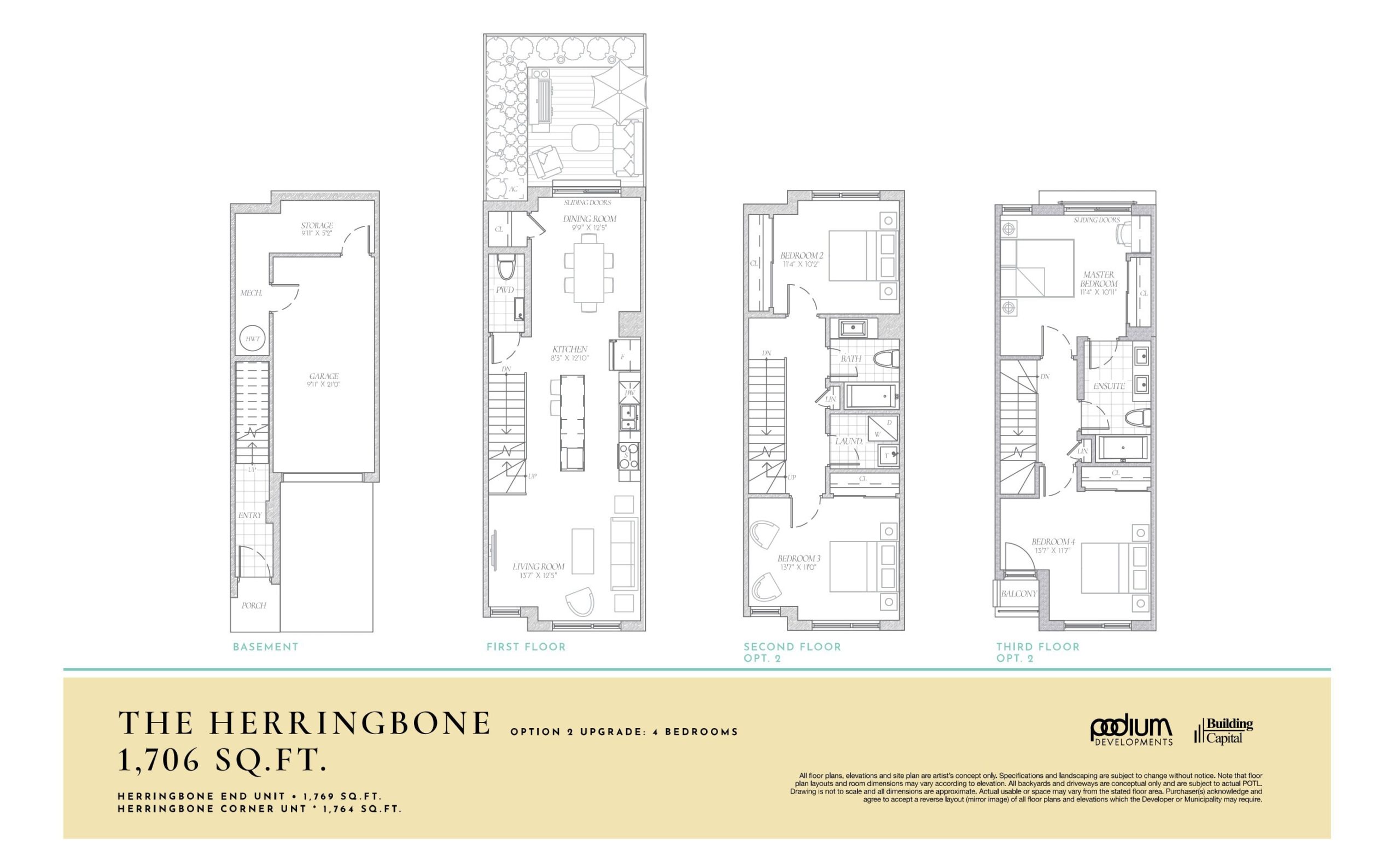 The Herringbone - Option 2 floor plan