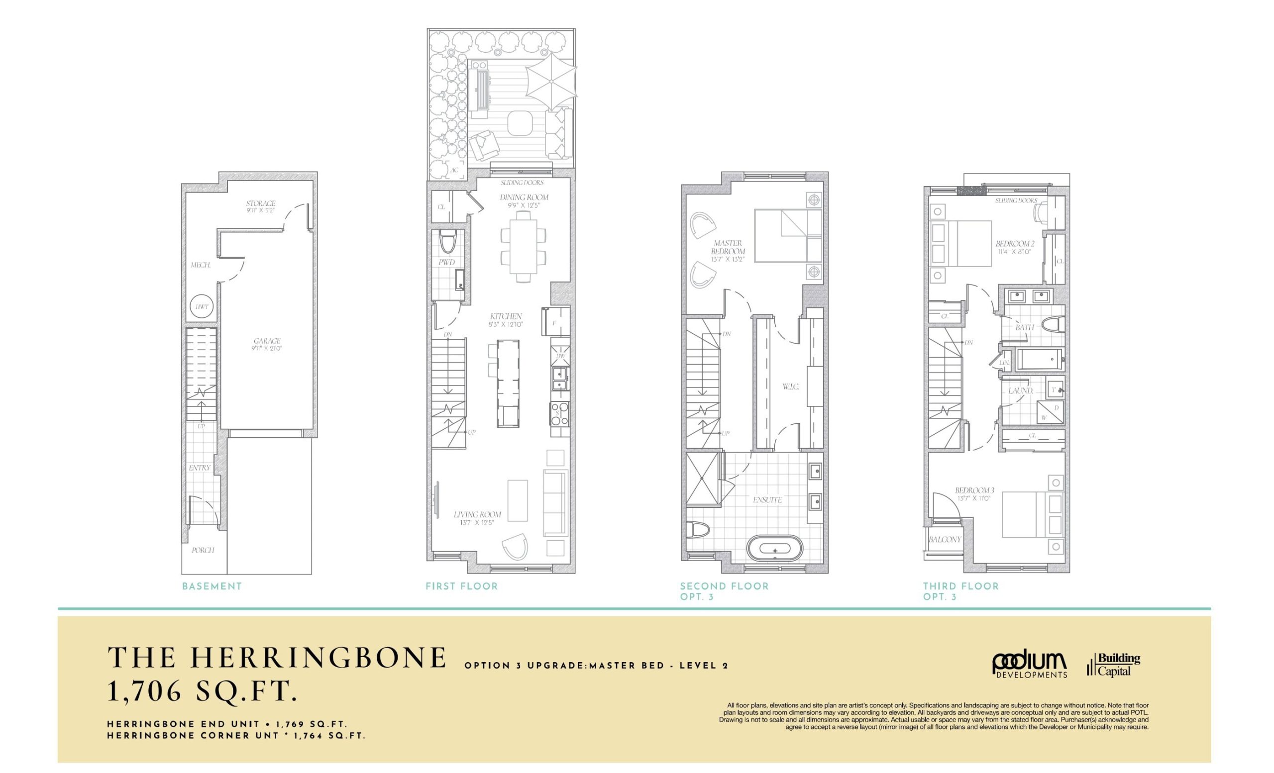 The Herringbone - Option 3 floor plan