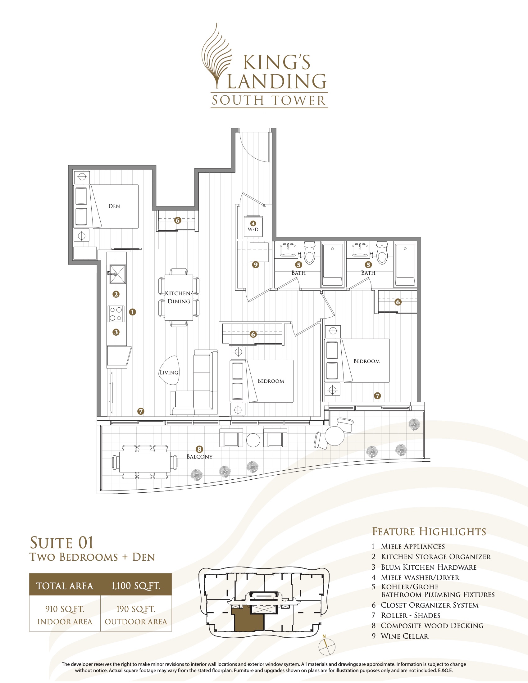 Suite 01 (Upper Tower) floor plan