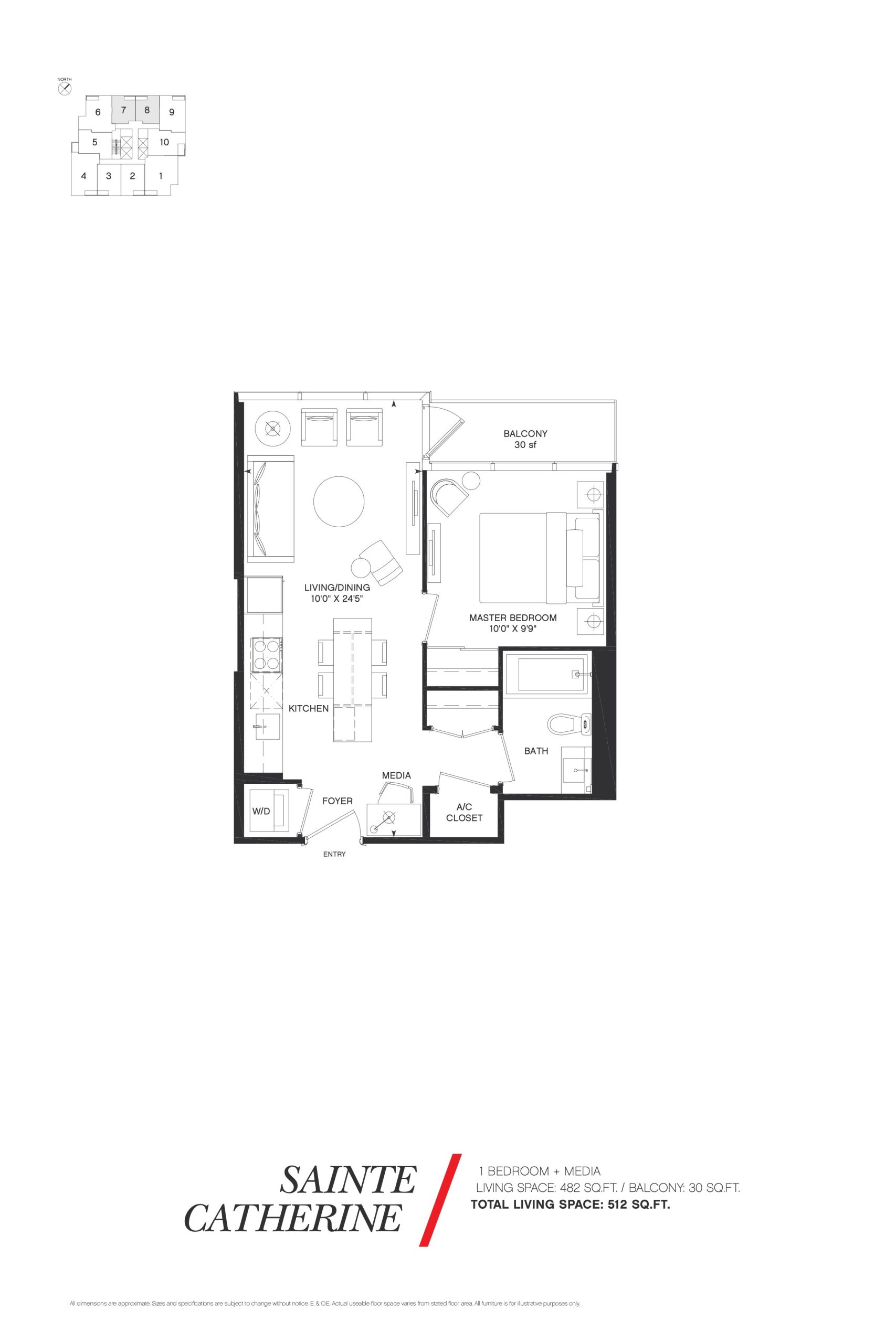 Sainte Catherine floor plan