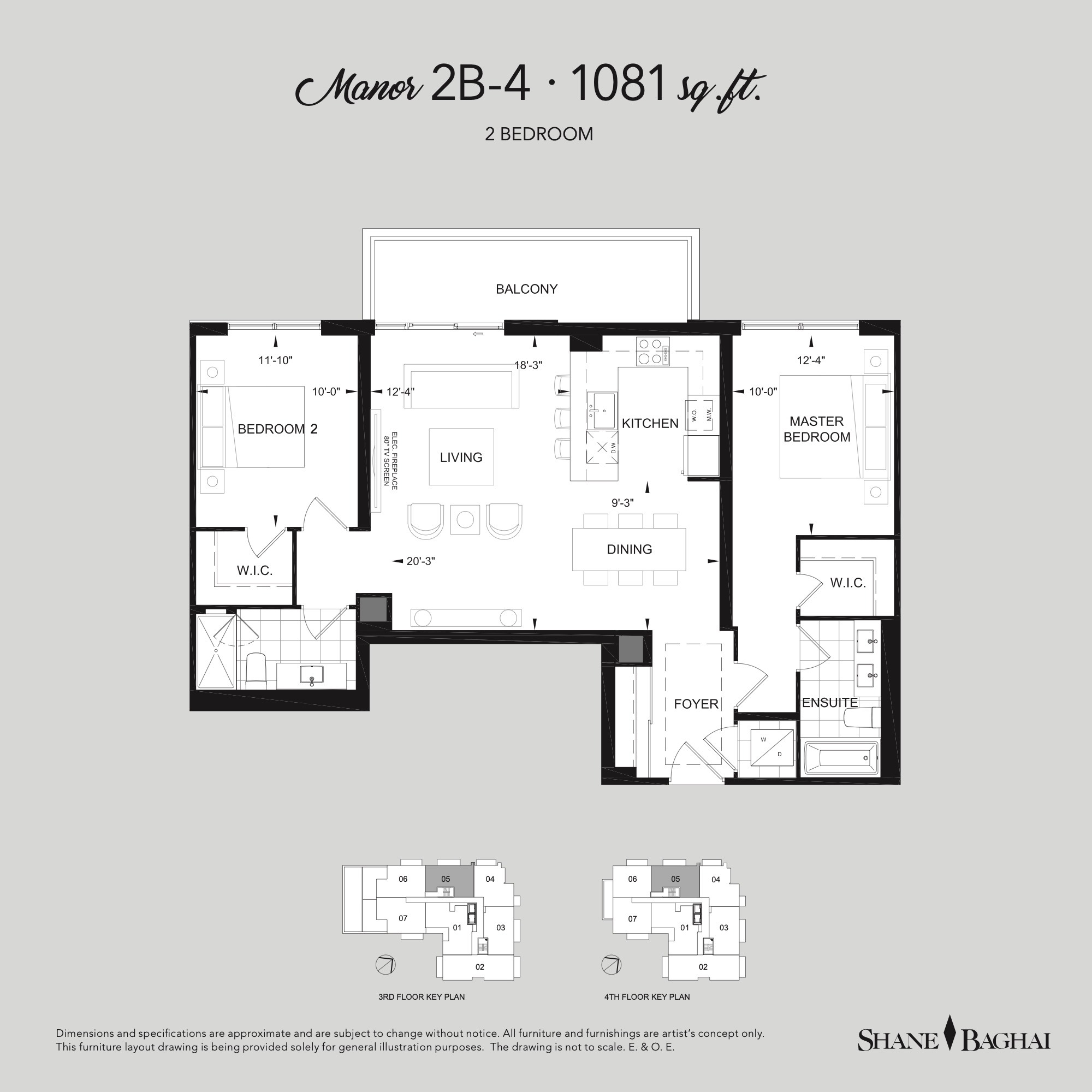 Manor 2B-4 floor plan