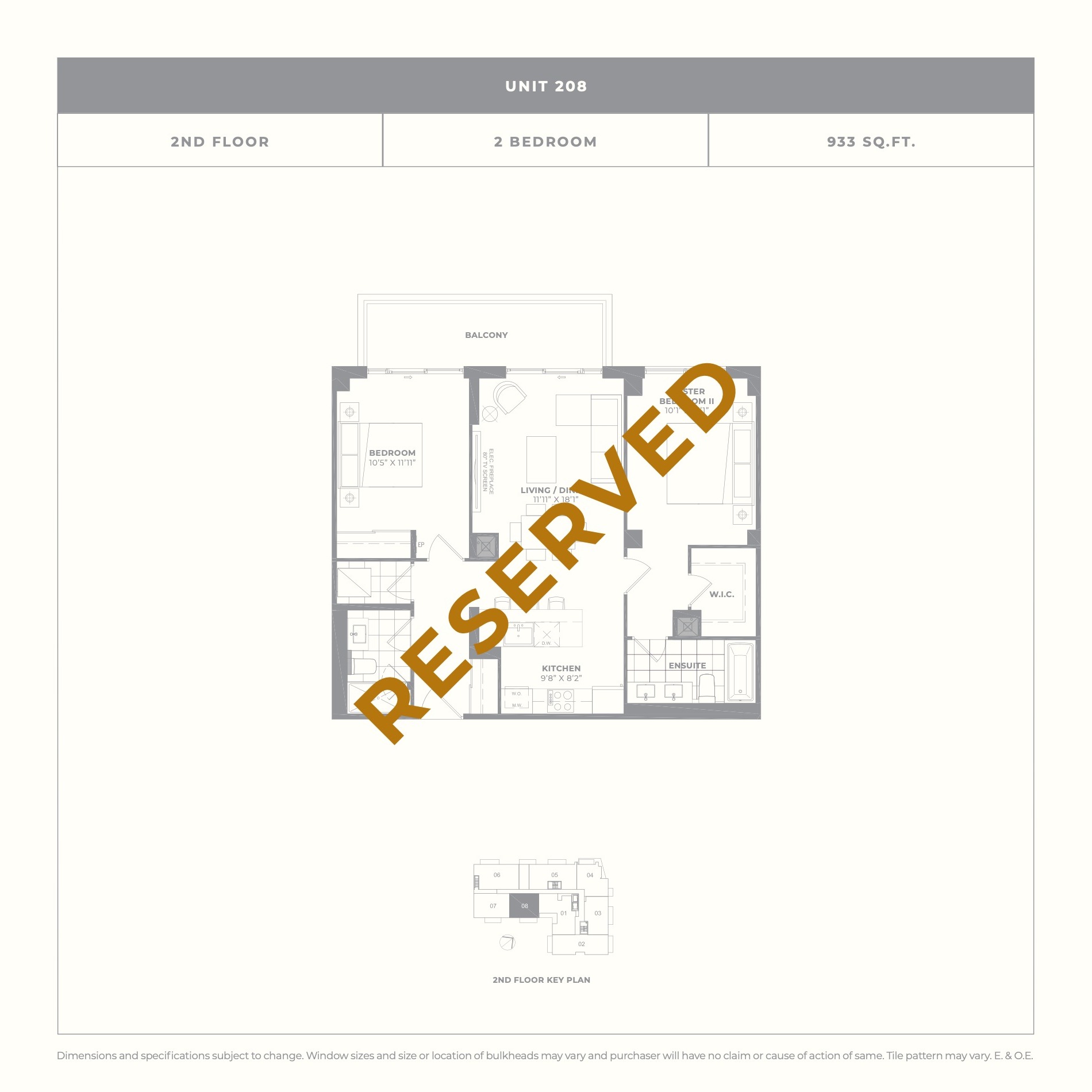 Unit 208 floor plan