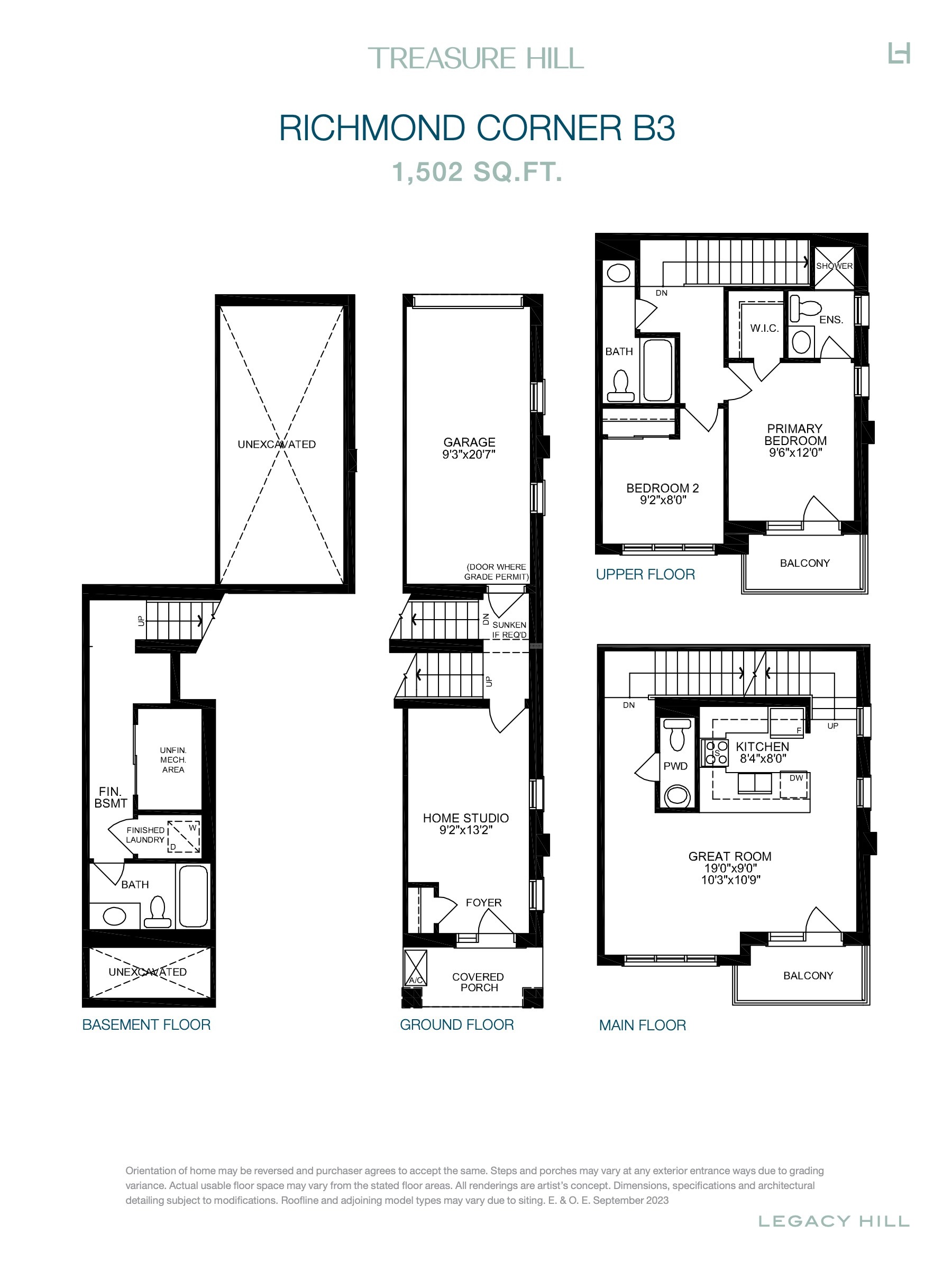 Richmond Corner B3 floor plan