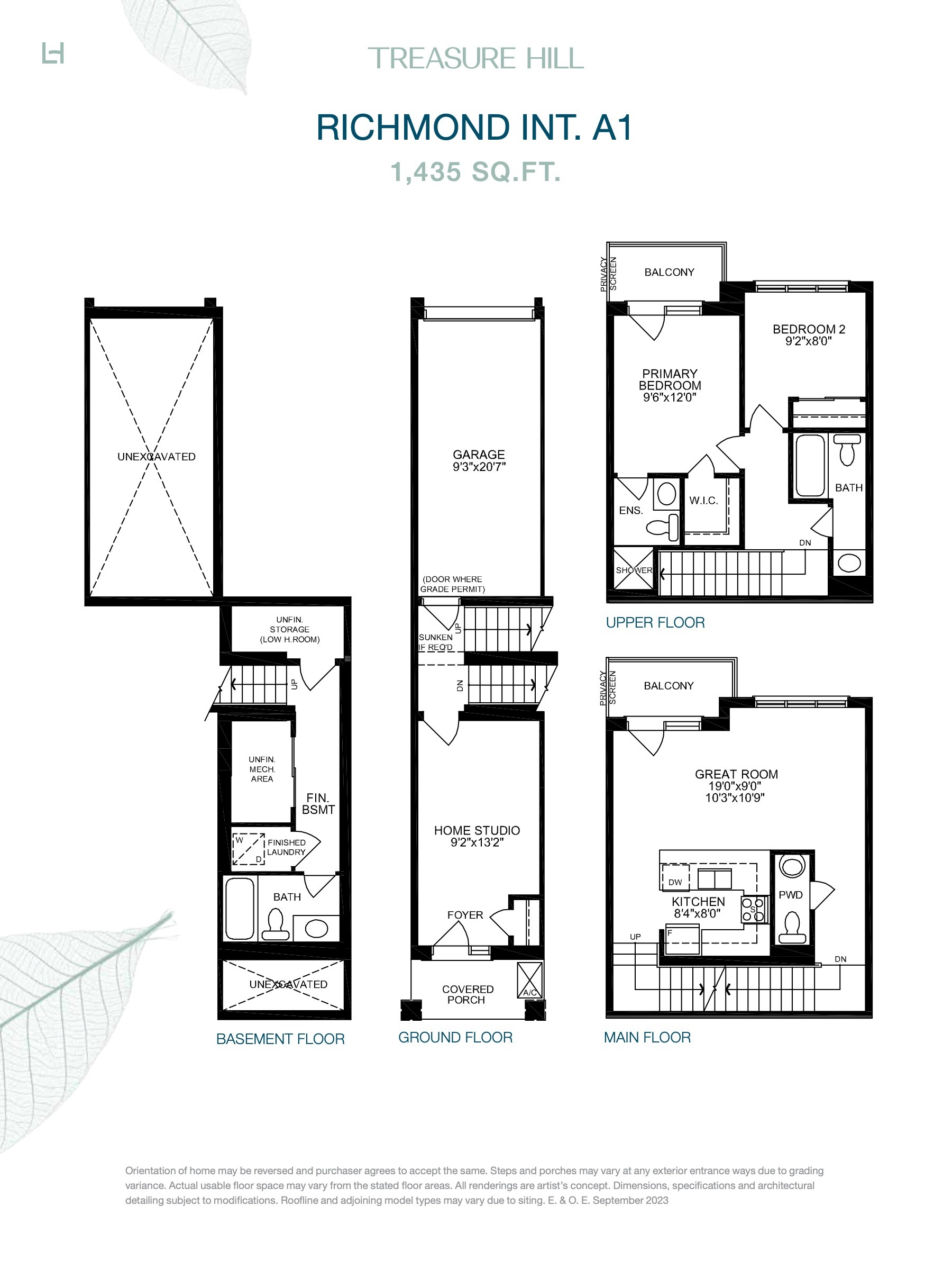 Richmond Int. A1 floor plan