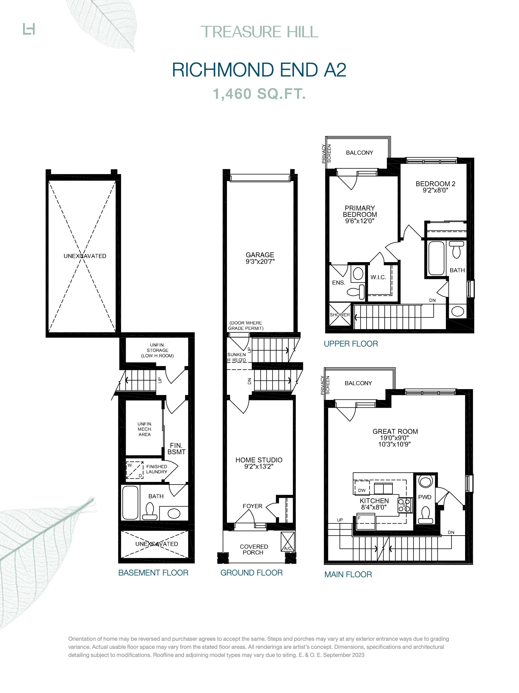Richmond End A2 floor plan