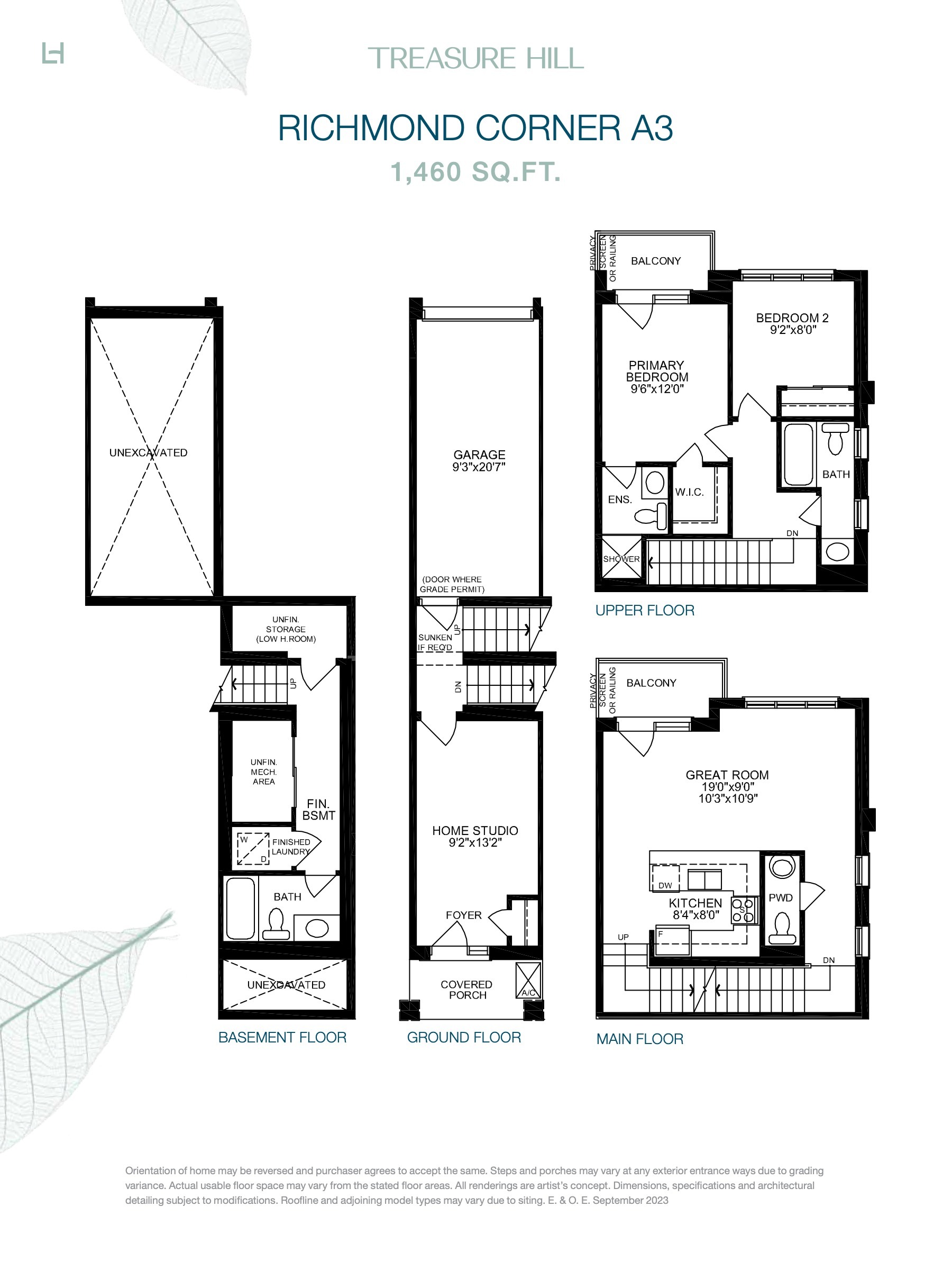 Richmond Corner A3 floor plan