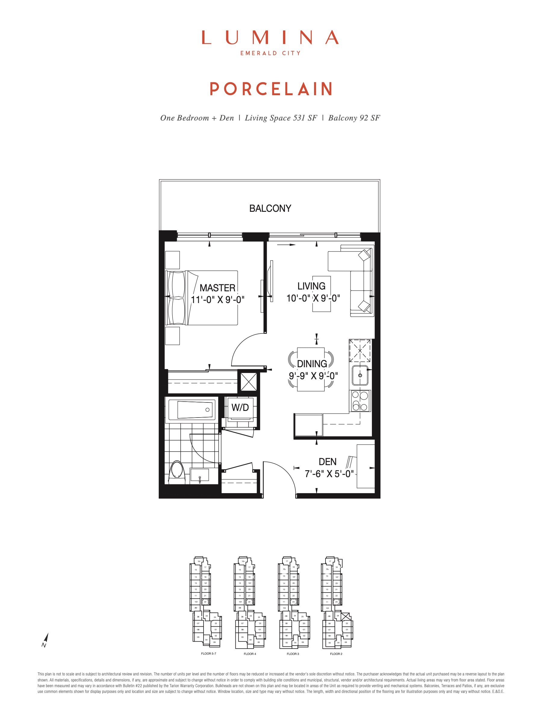 Porcelain floor plan
