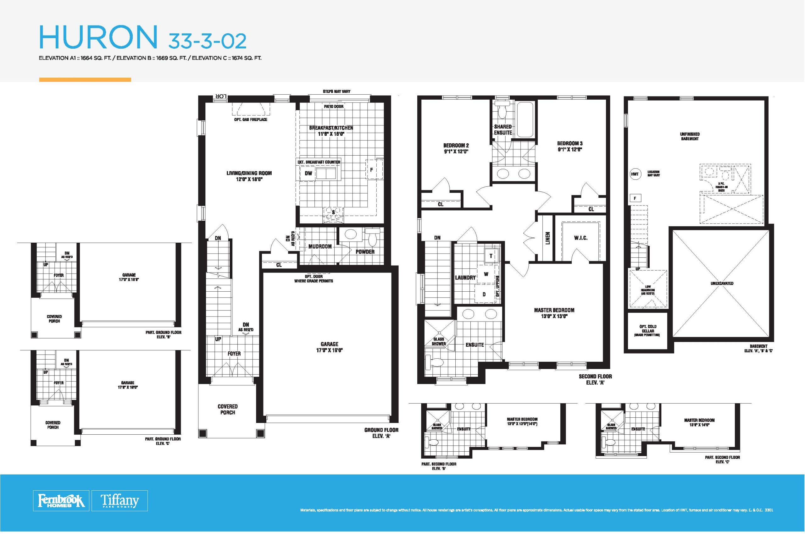 Huron floor plan