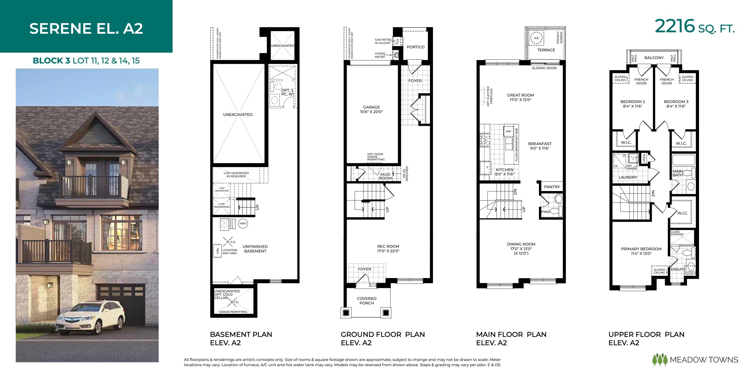 Serene El. A2 floor plan