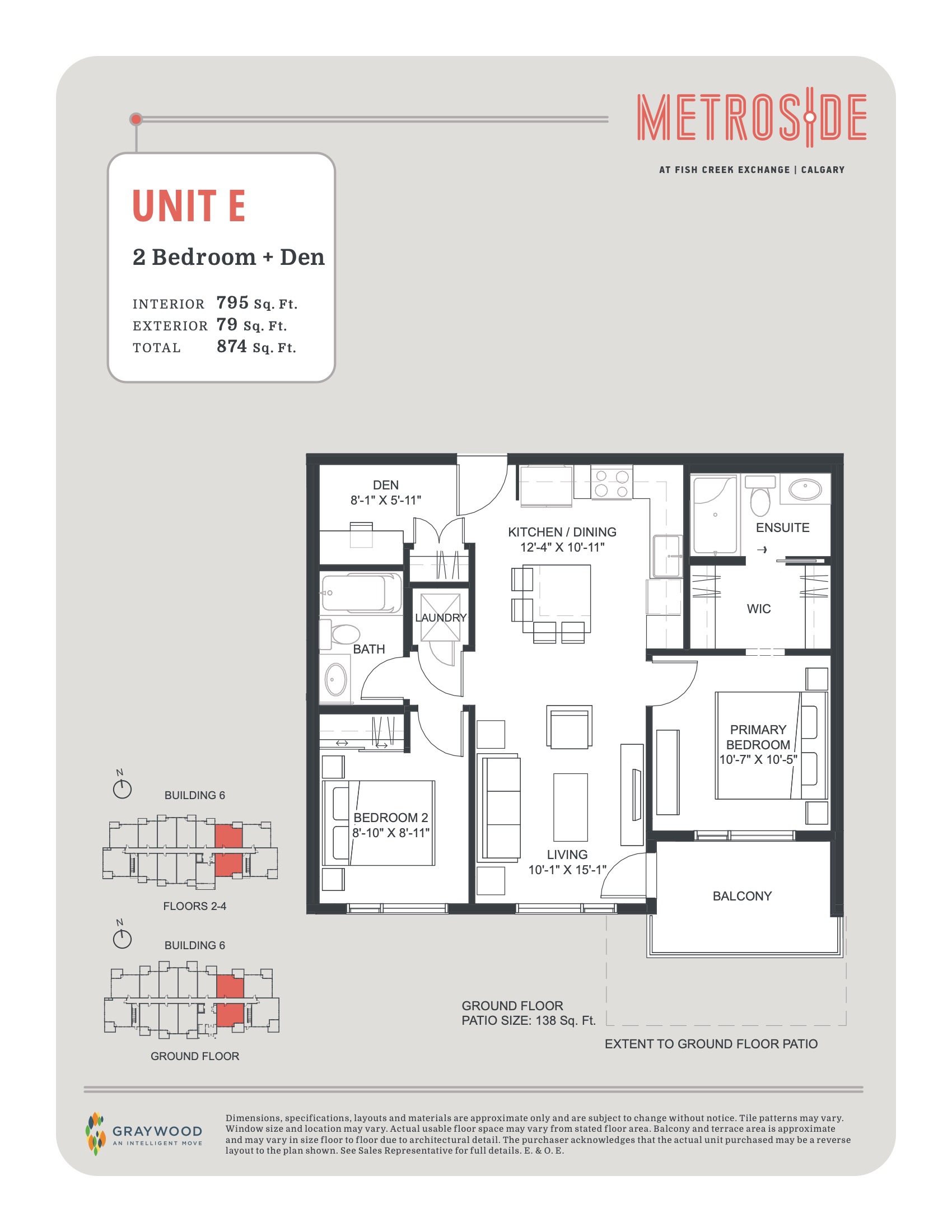 Unit E floor plan
