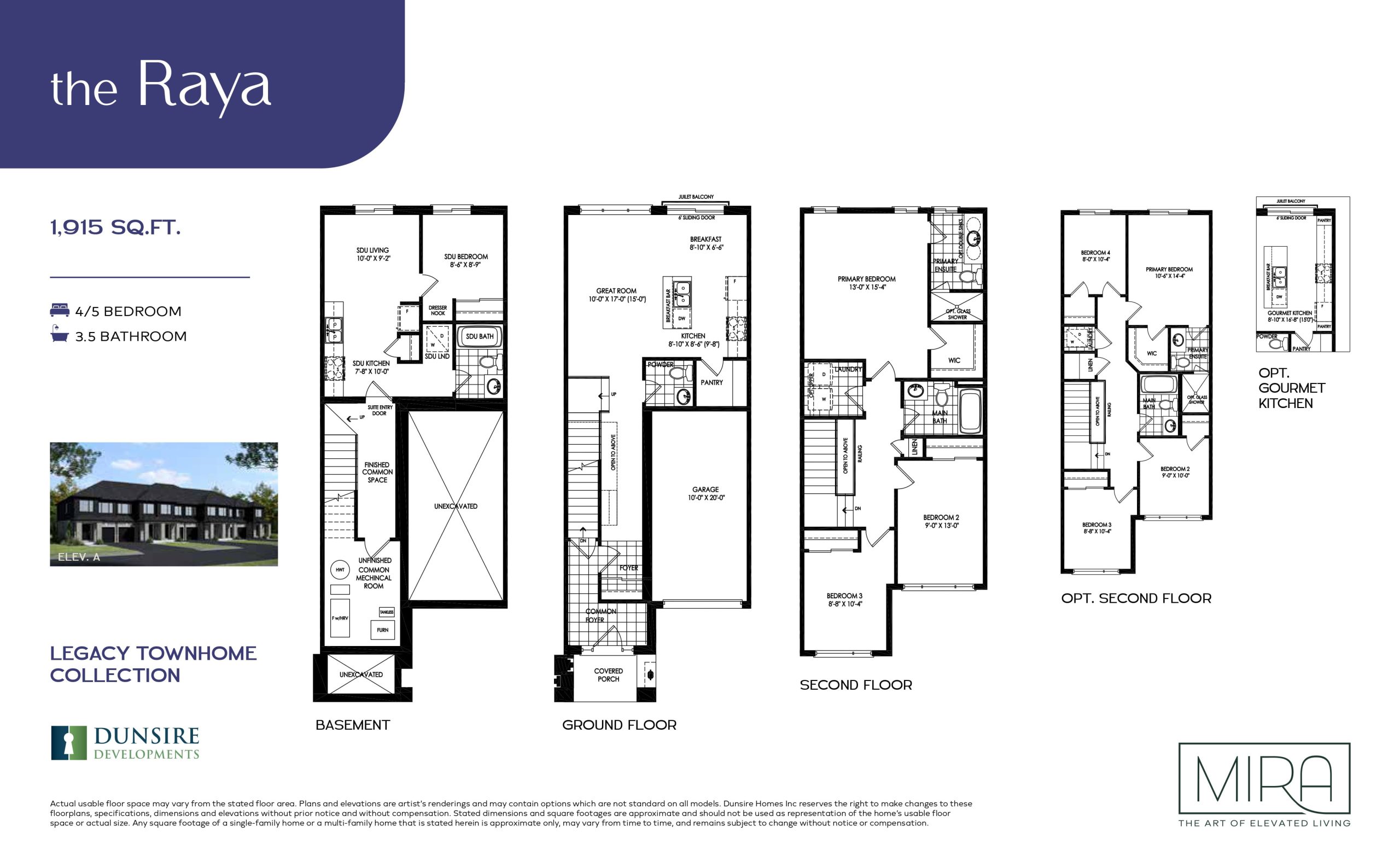 The Raya TH-2 (Legacy Collection) floor plan