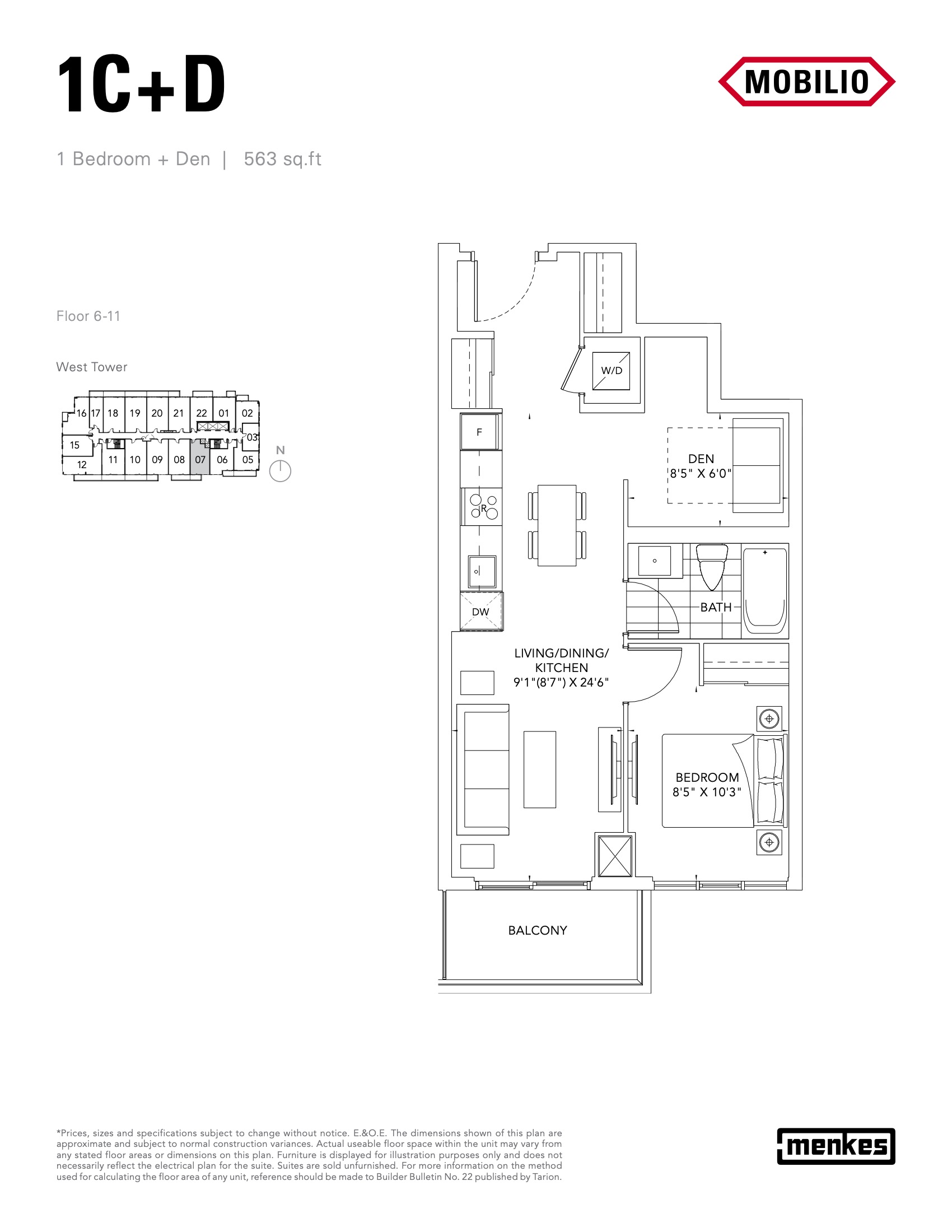 1C+D floor plan