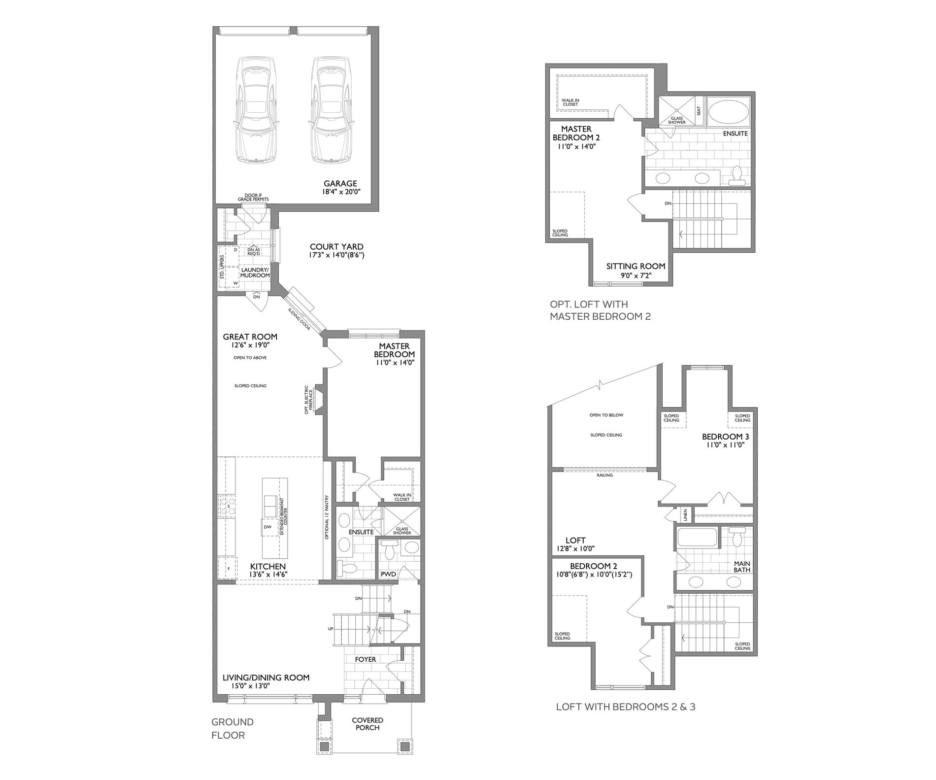The Lilly's (2/2) floor plan