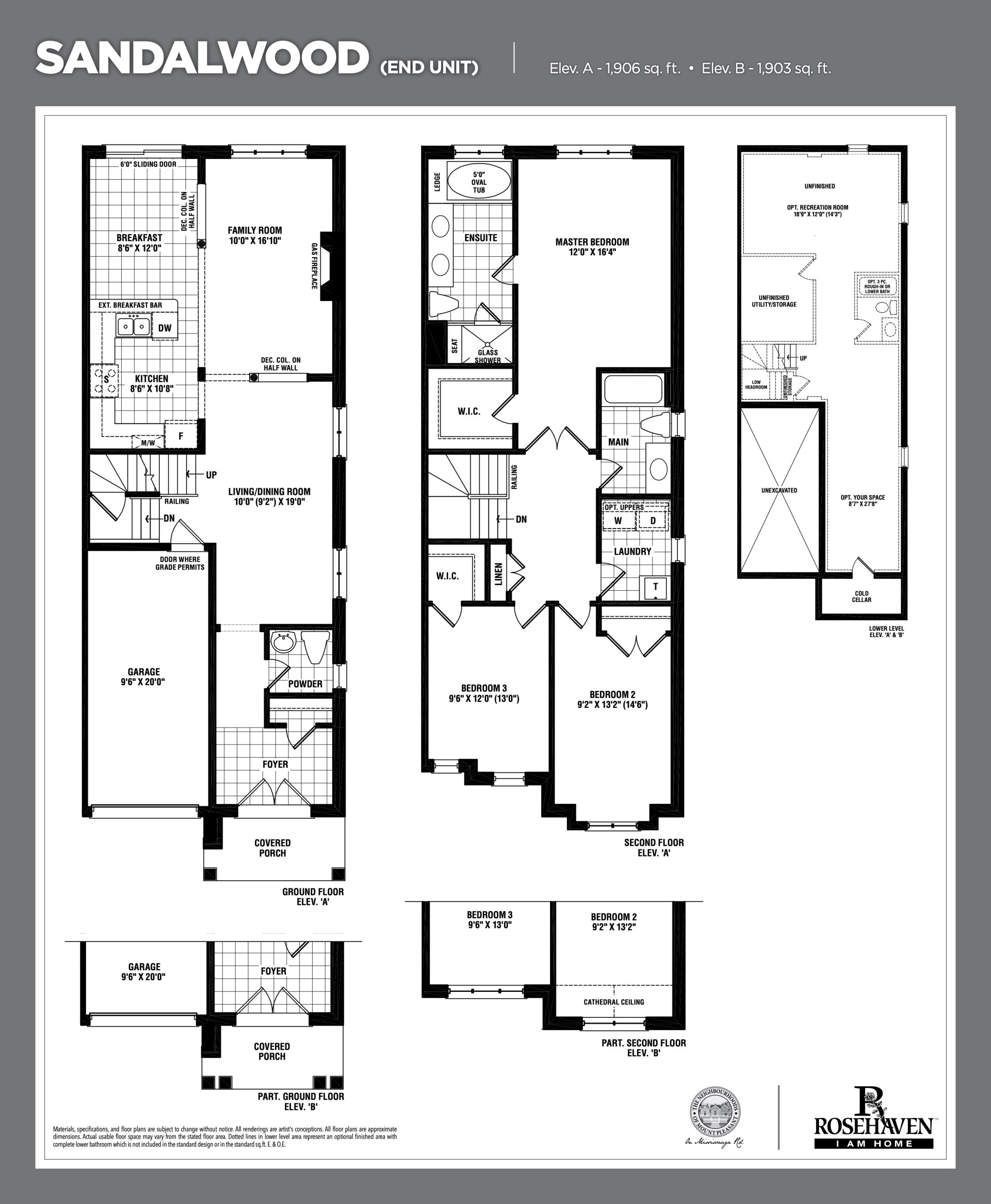 Sandalwood (End Unit) floor plan