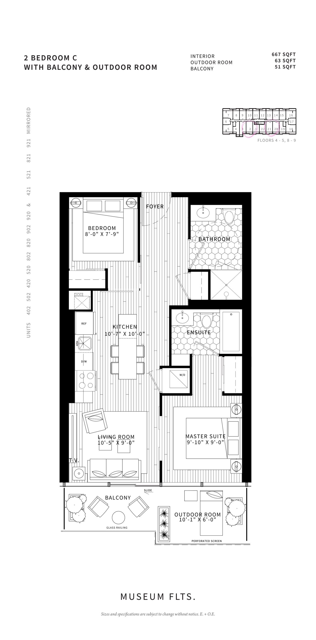2 Bedroom C floor plan