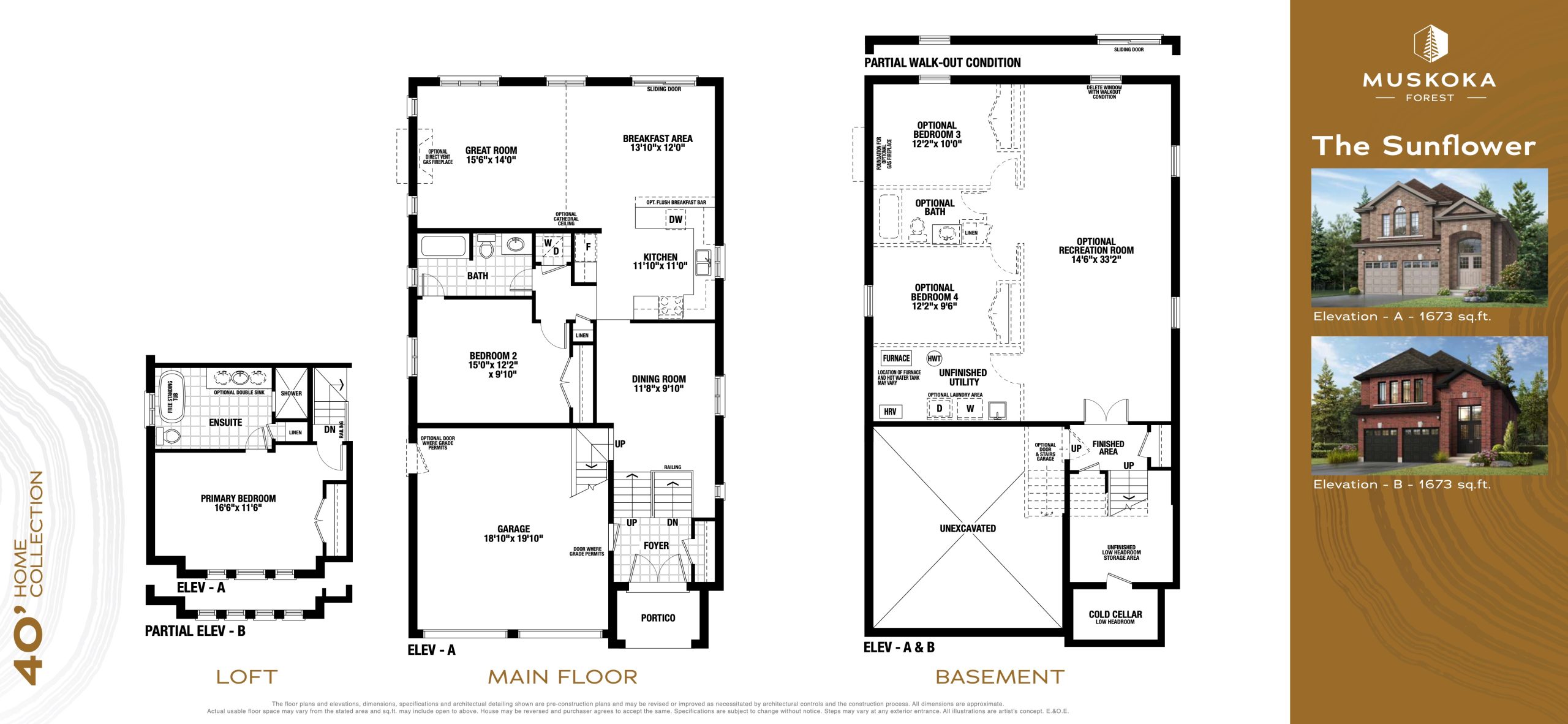 The Sunflower floor plan