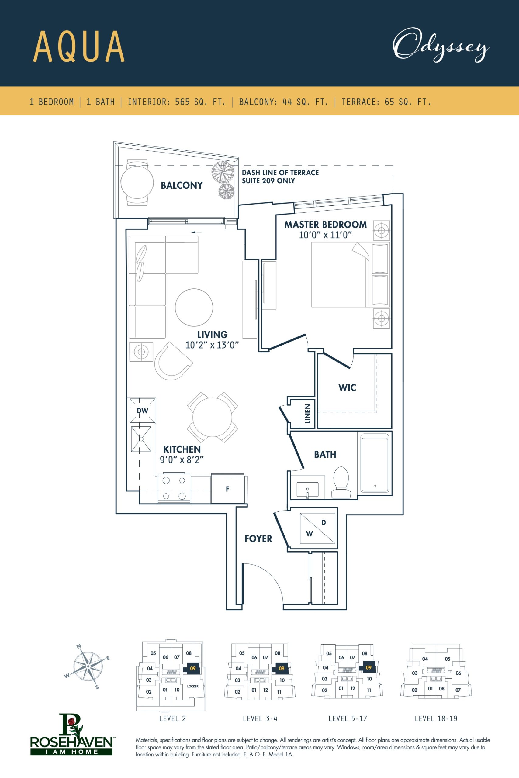 Aqua floor plan