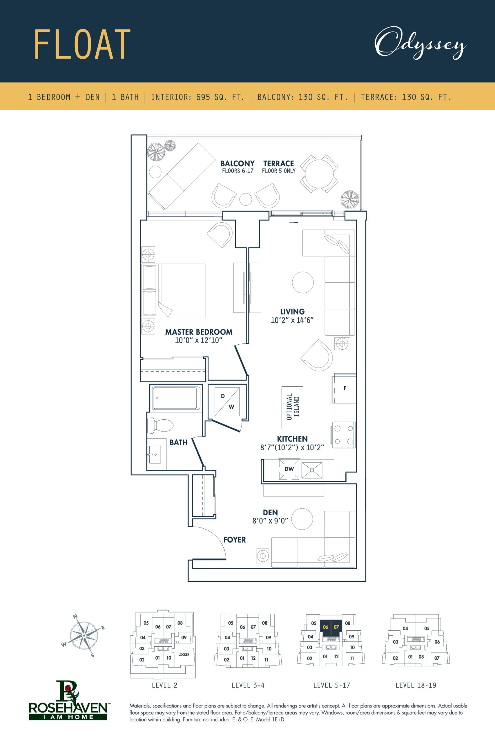 Float floor plan