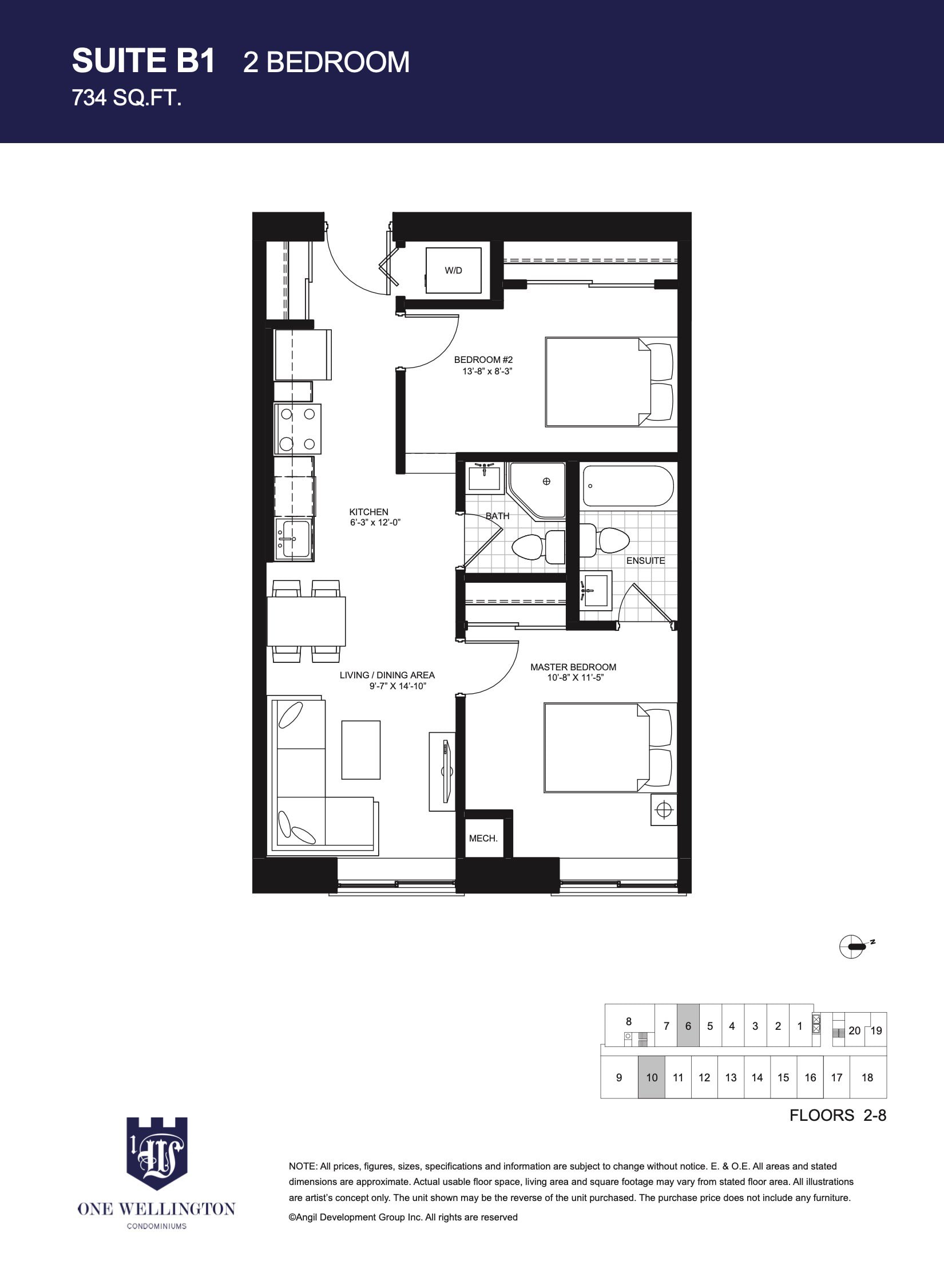 Suite B1 floor plan