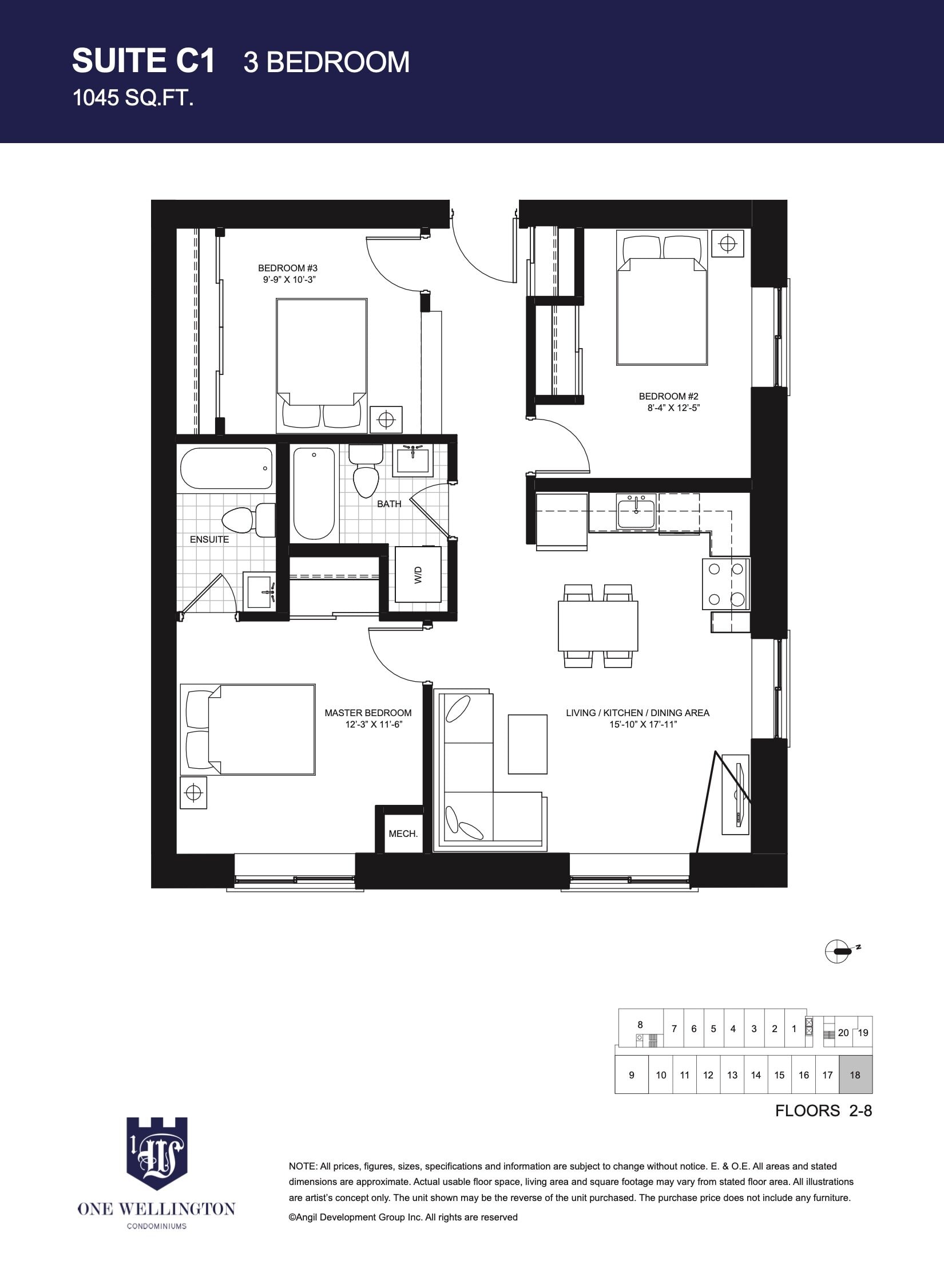 Suite C1 floor plan