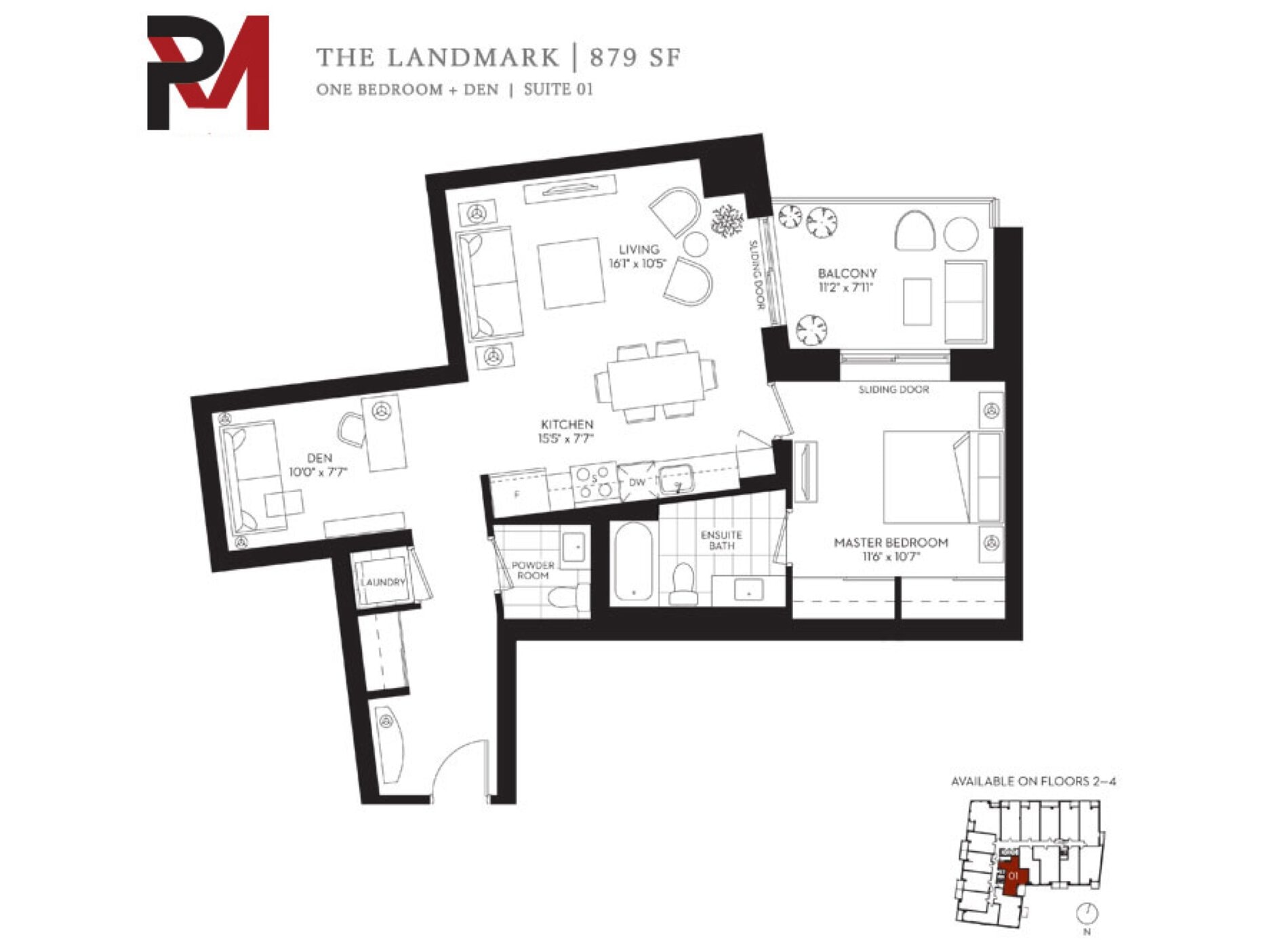 The Landmark floor plan