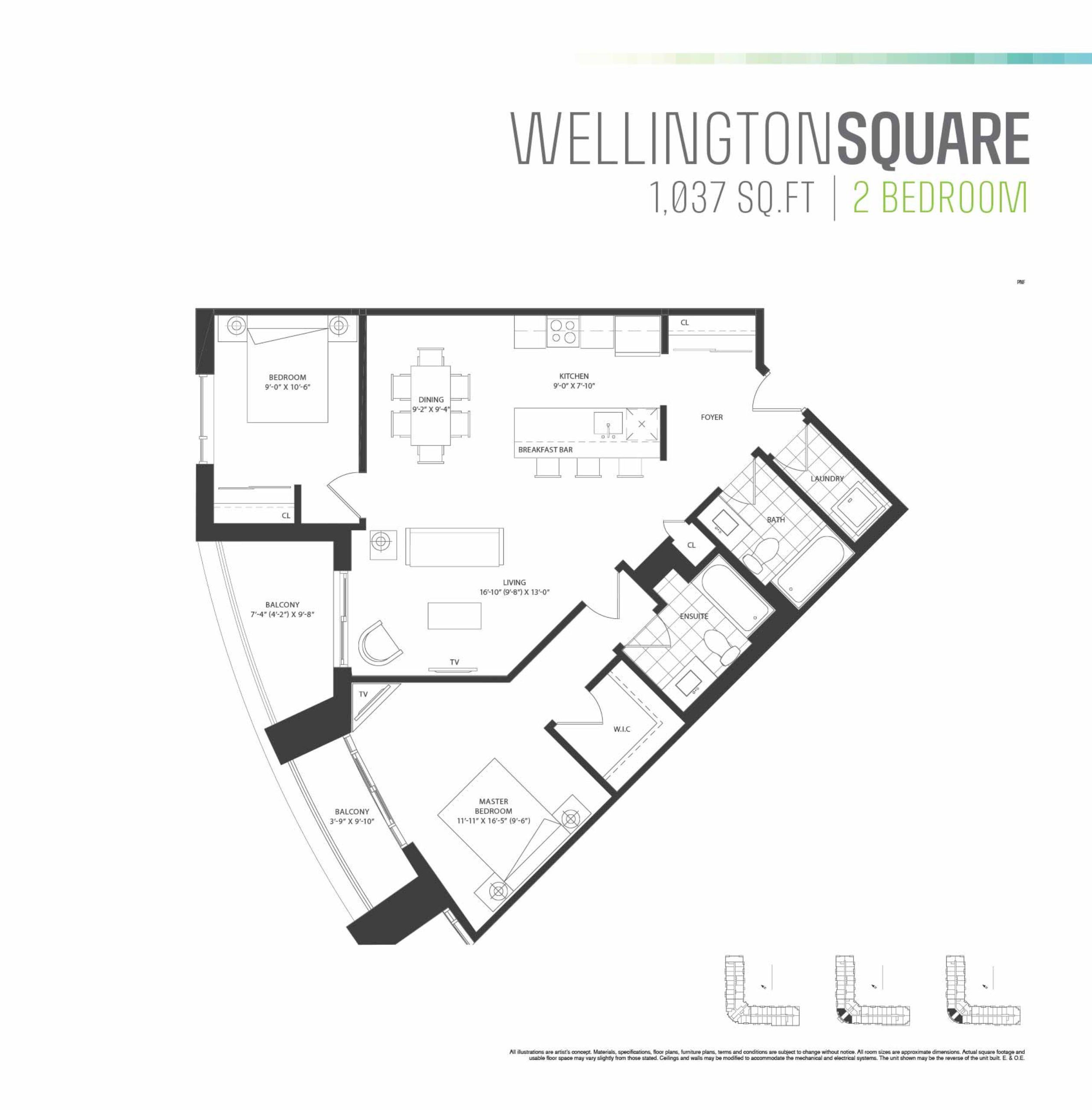 Wellington Square floor plan