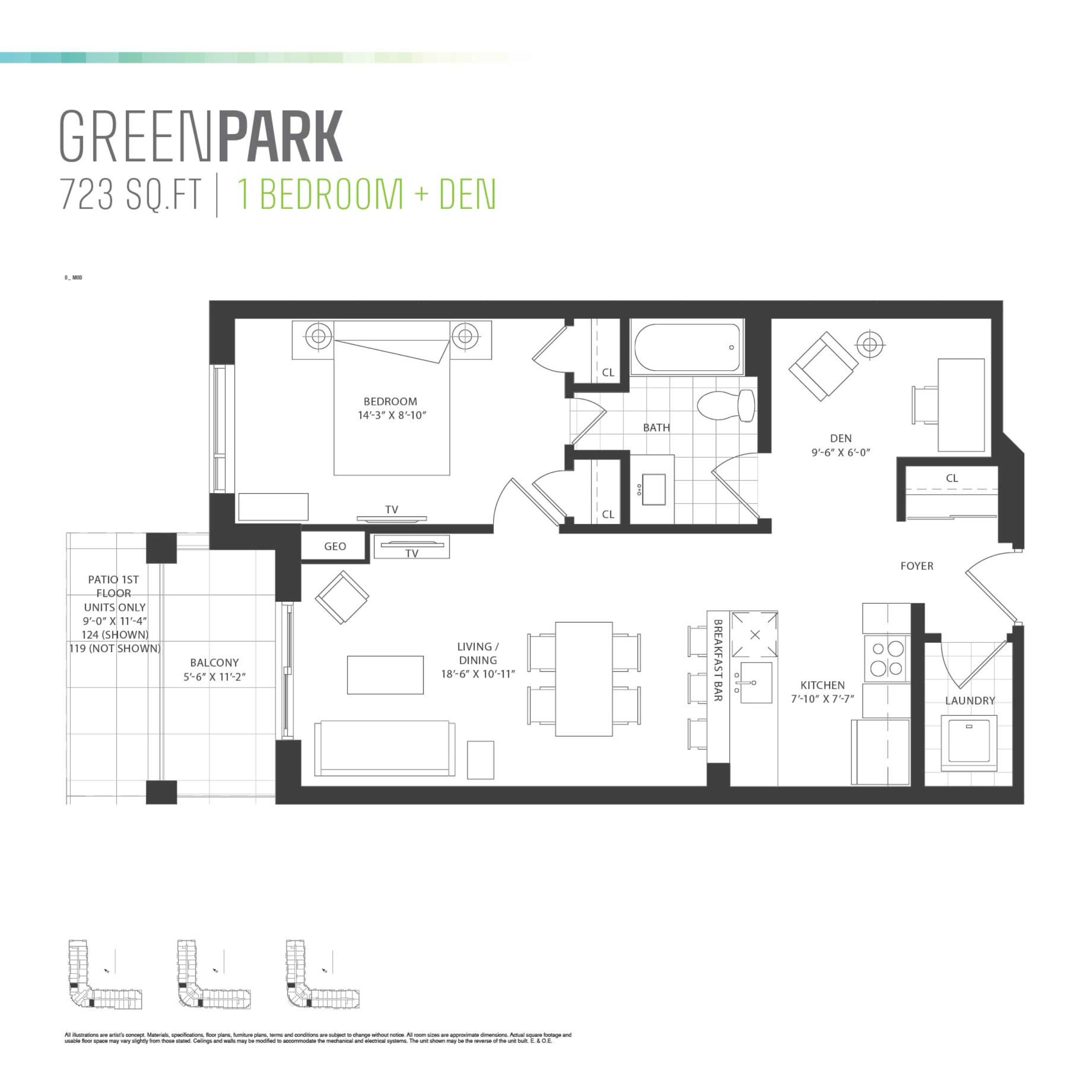 Green Park floor plan