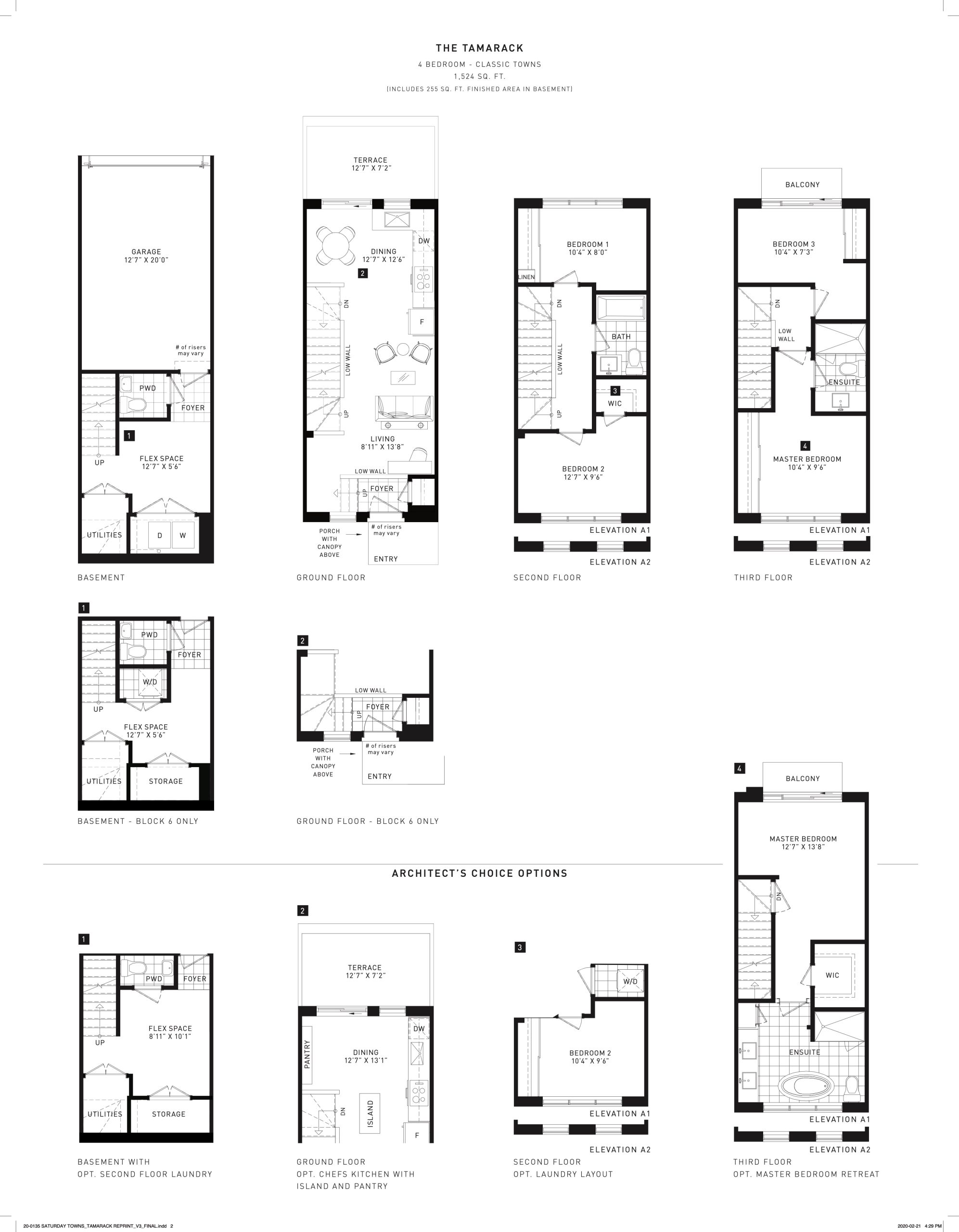 The Tamarack floor plan