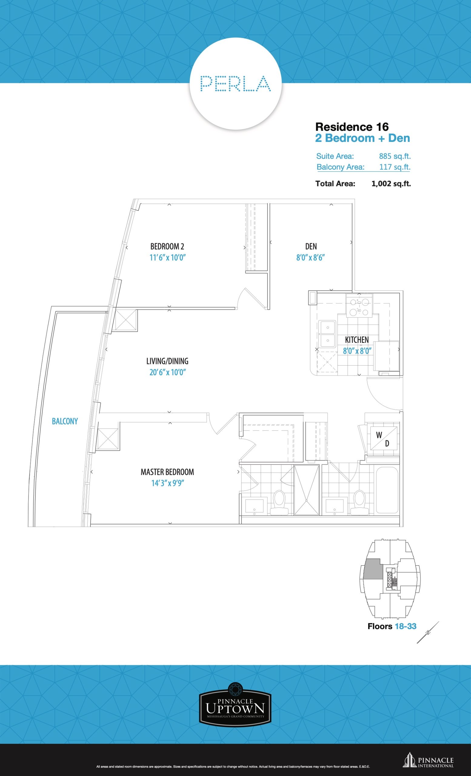 Residence 16 floor plan