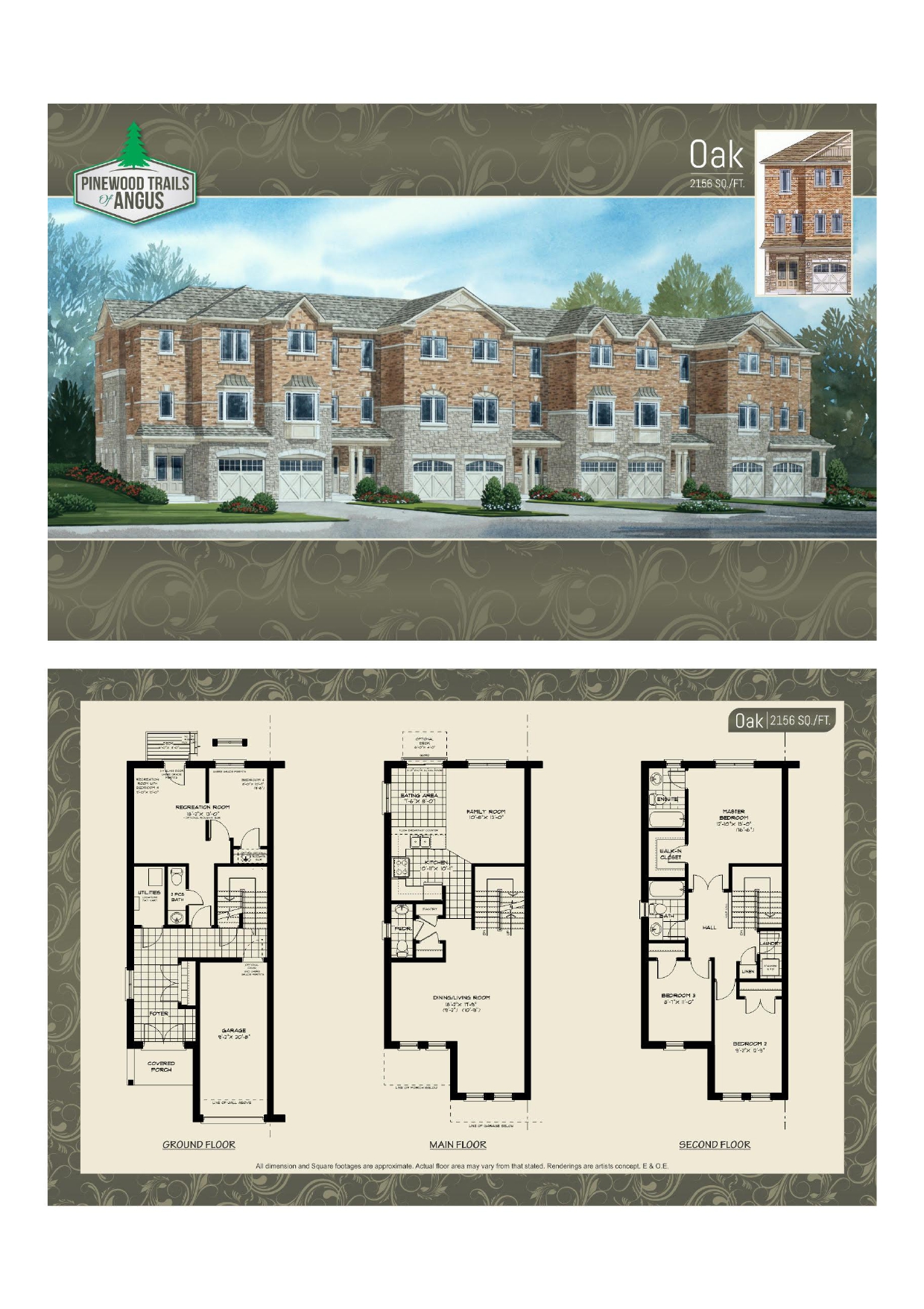 Oak floor plan