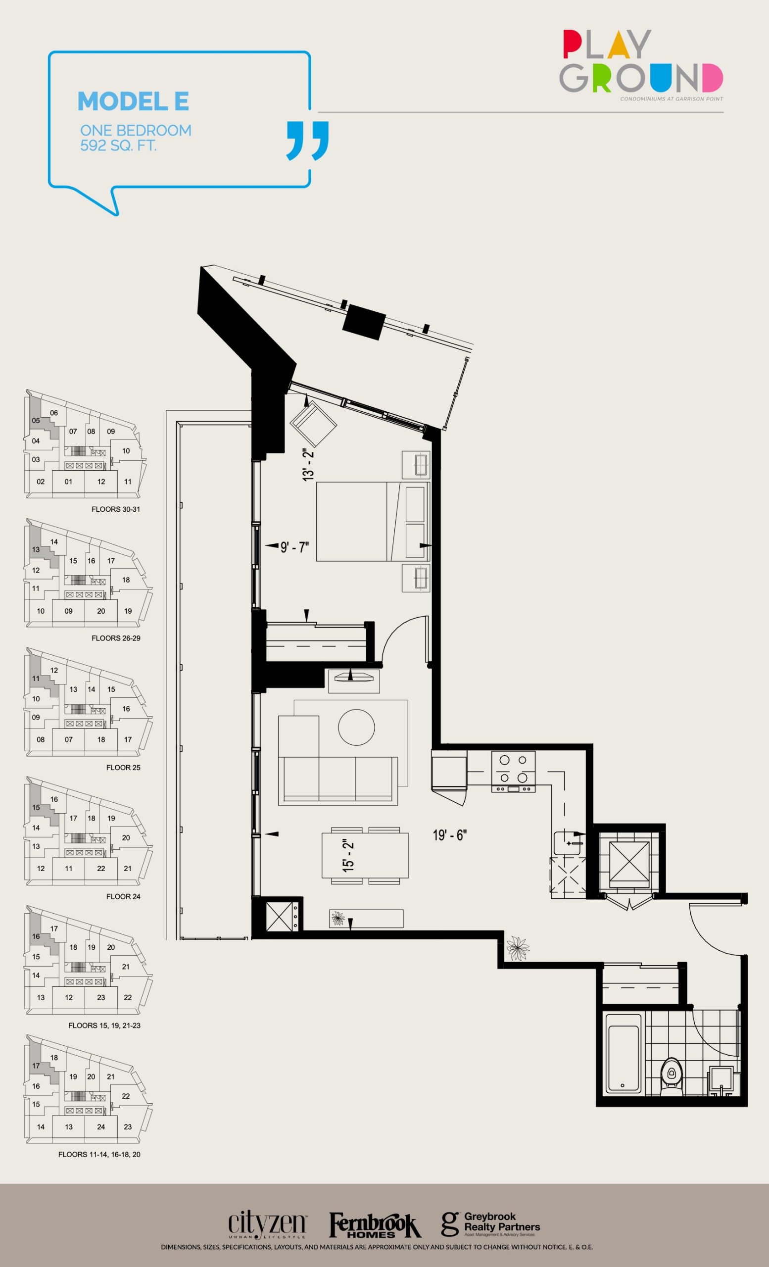 Model E floor plan