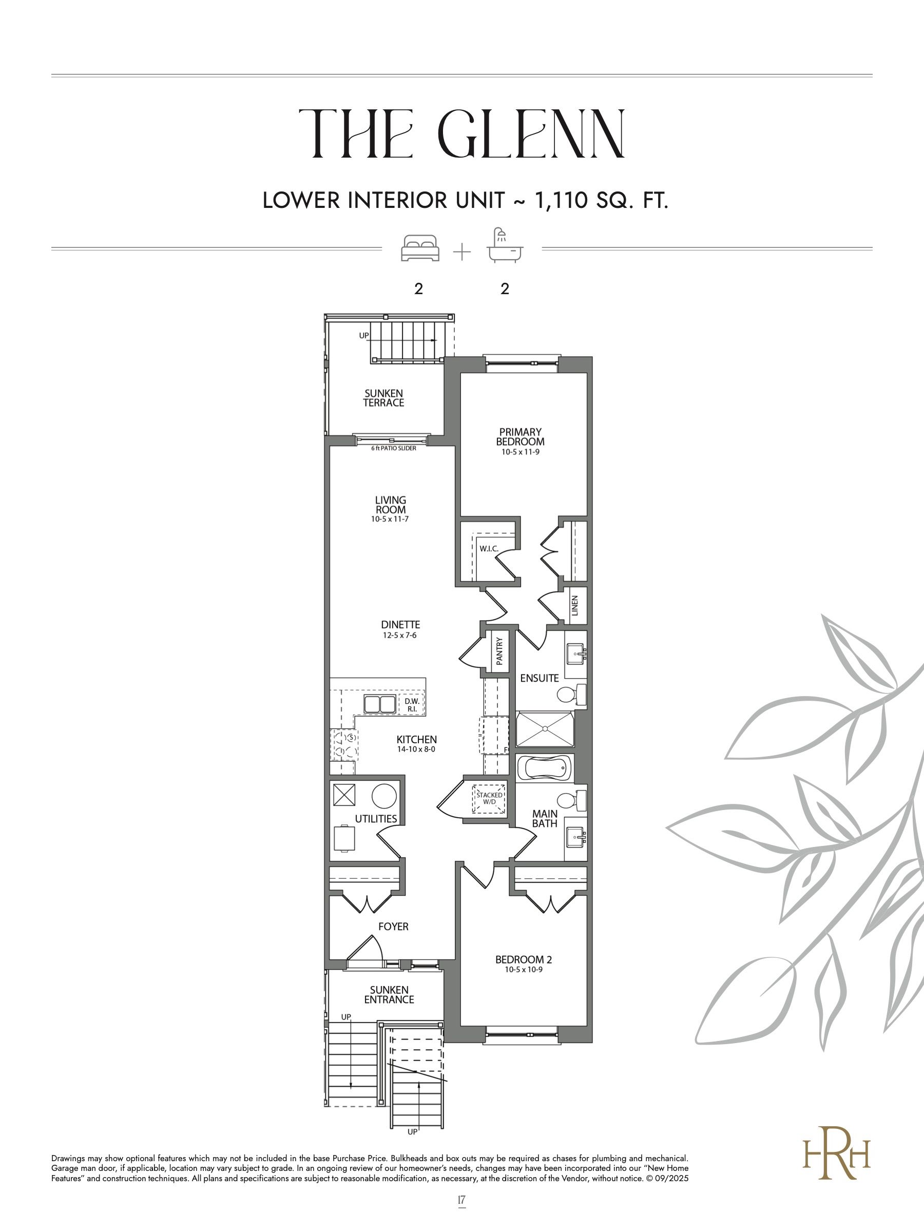 The Glenn (Lower Interior) - Urban Collection floor plan