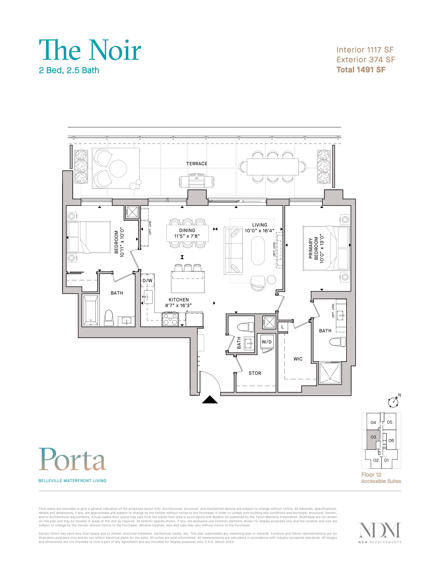 The Noir floor plan