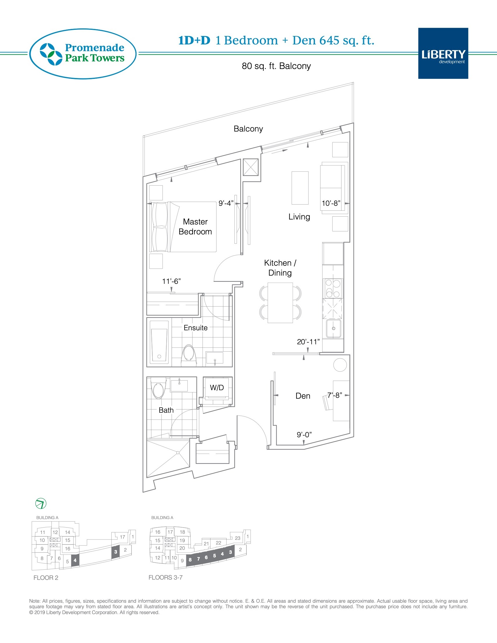 1D+D floor plan