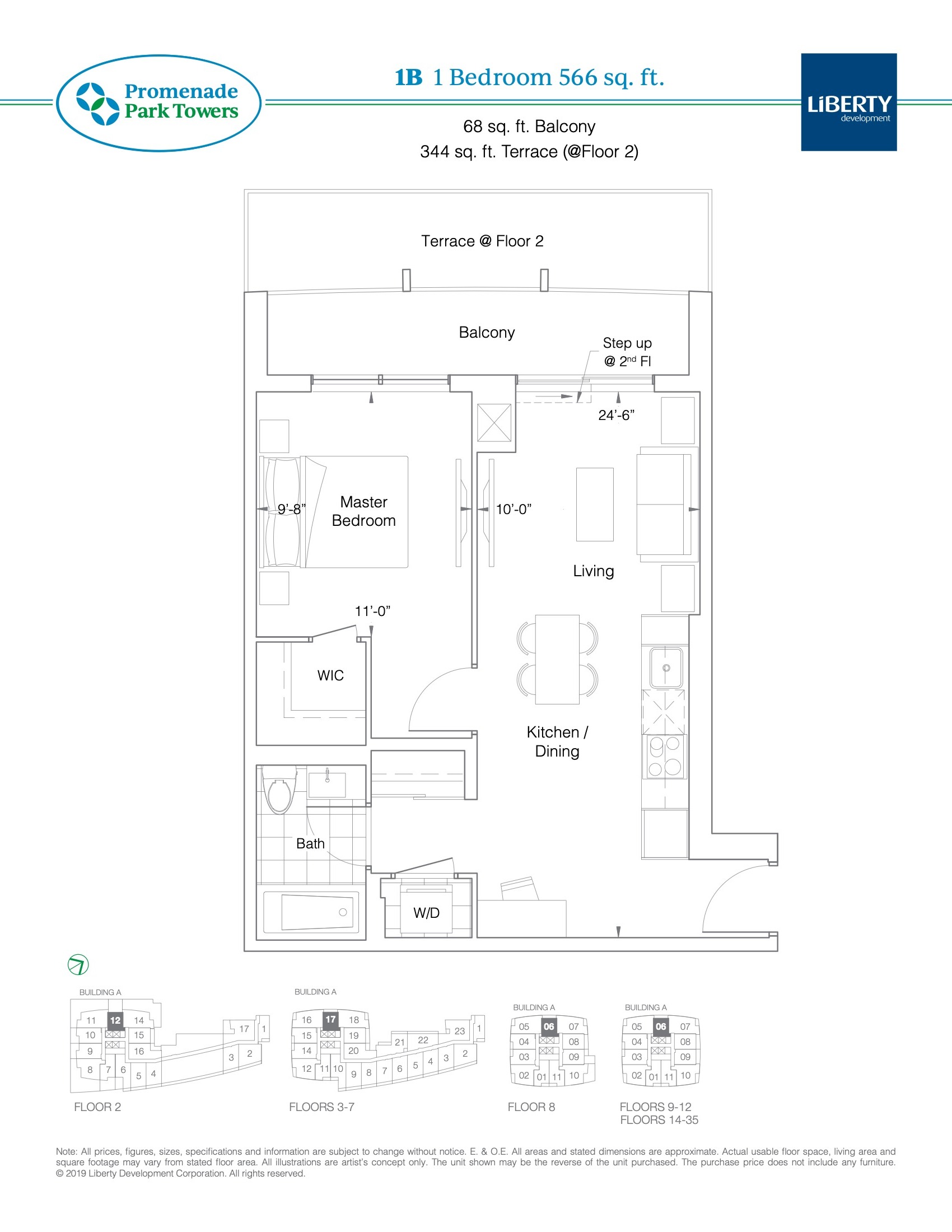 1B floor plan