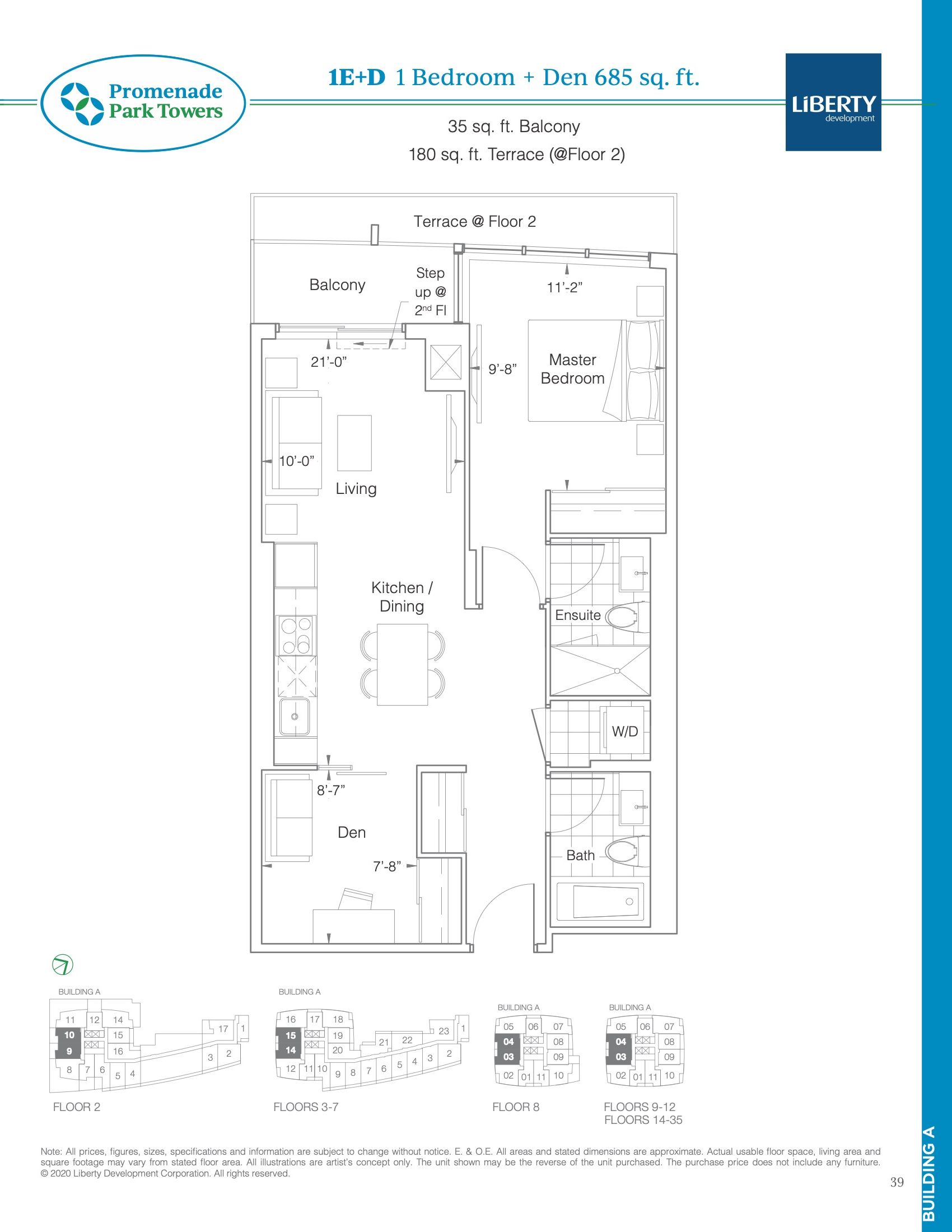 1E+D floor plan