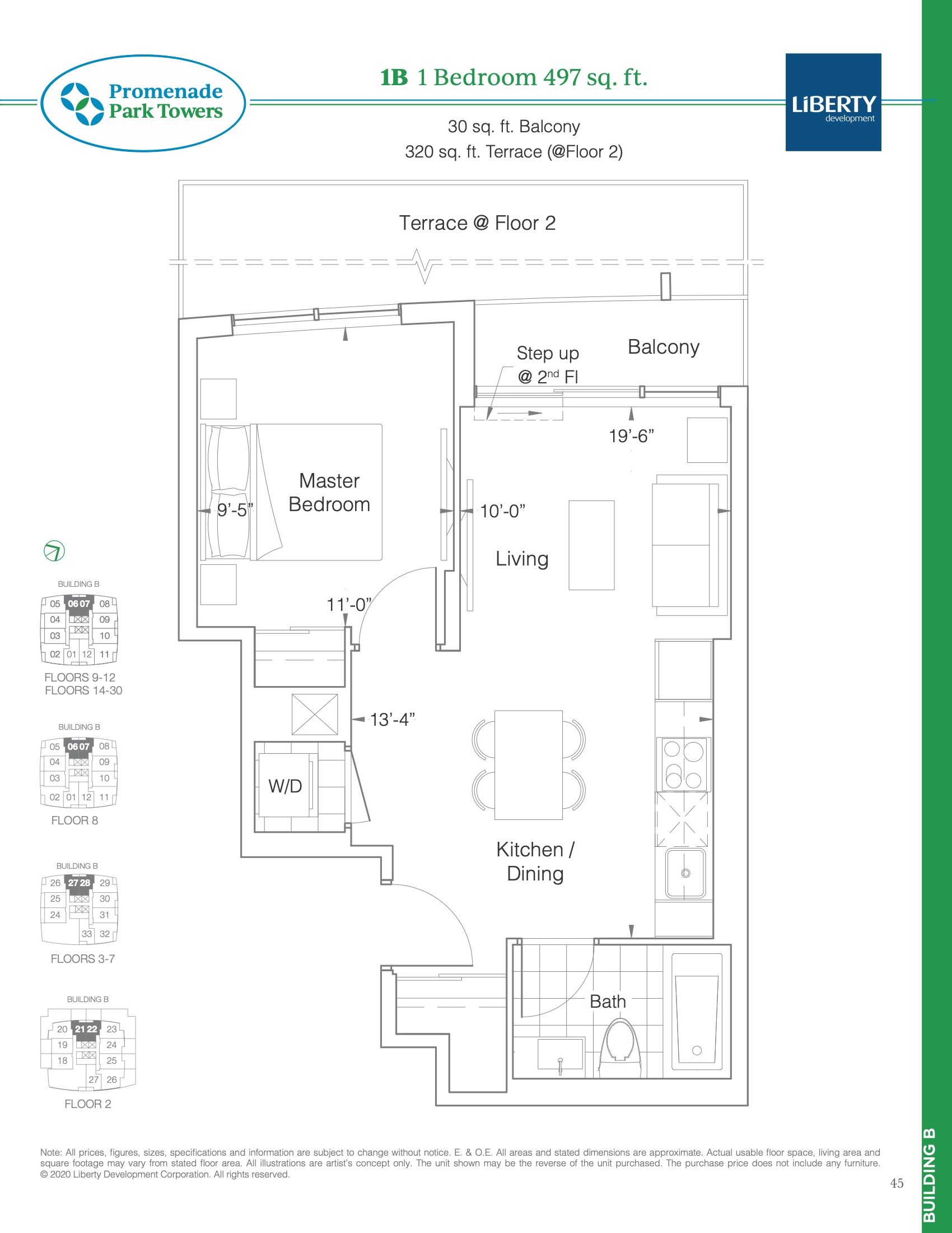 1B floor plan