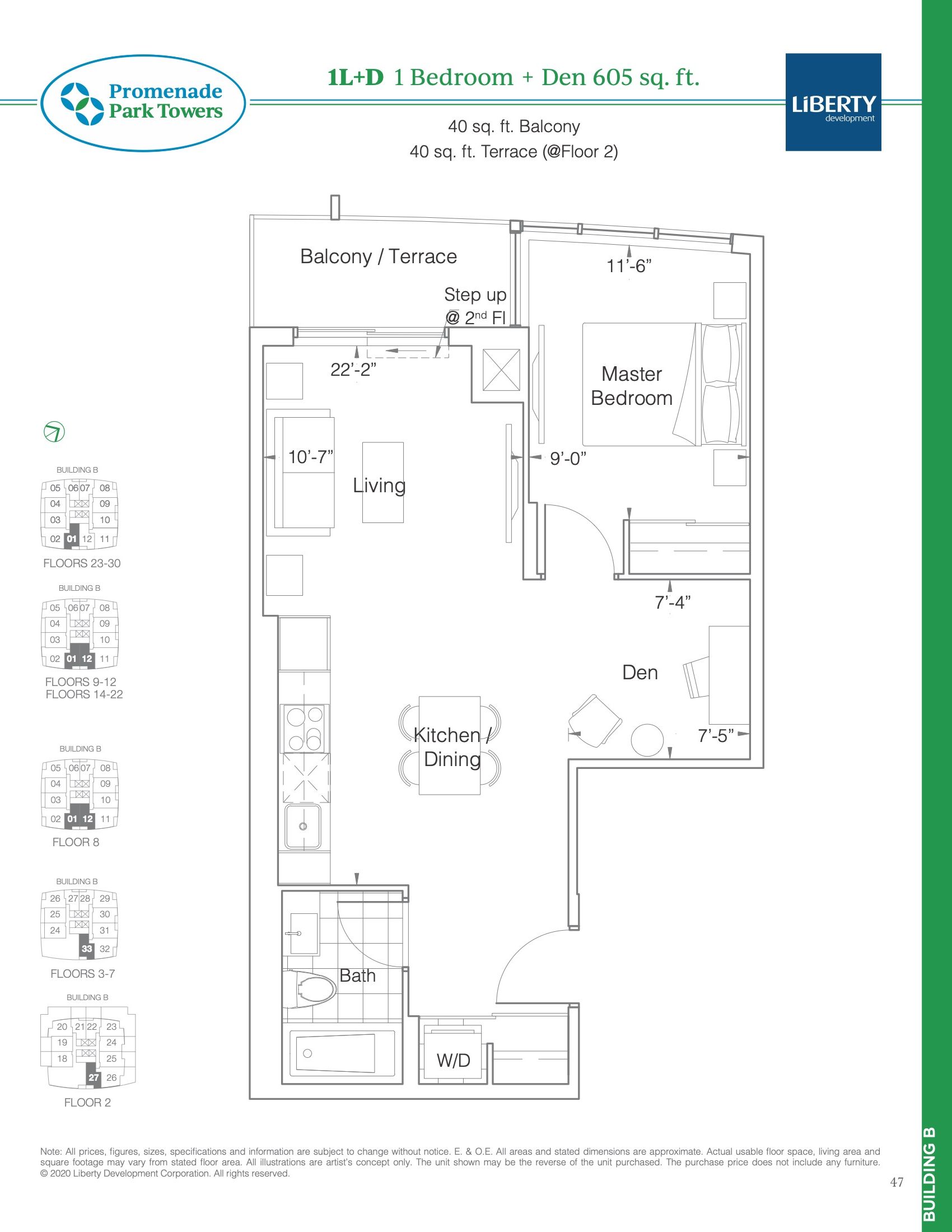 1L+D floor plan