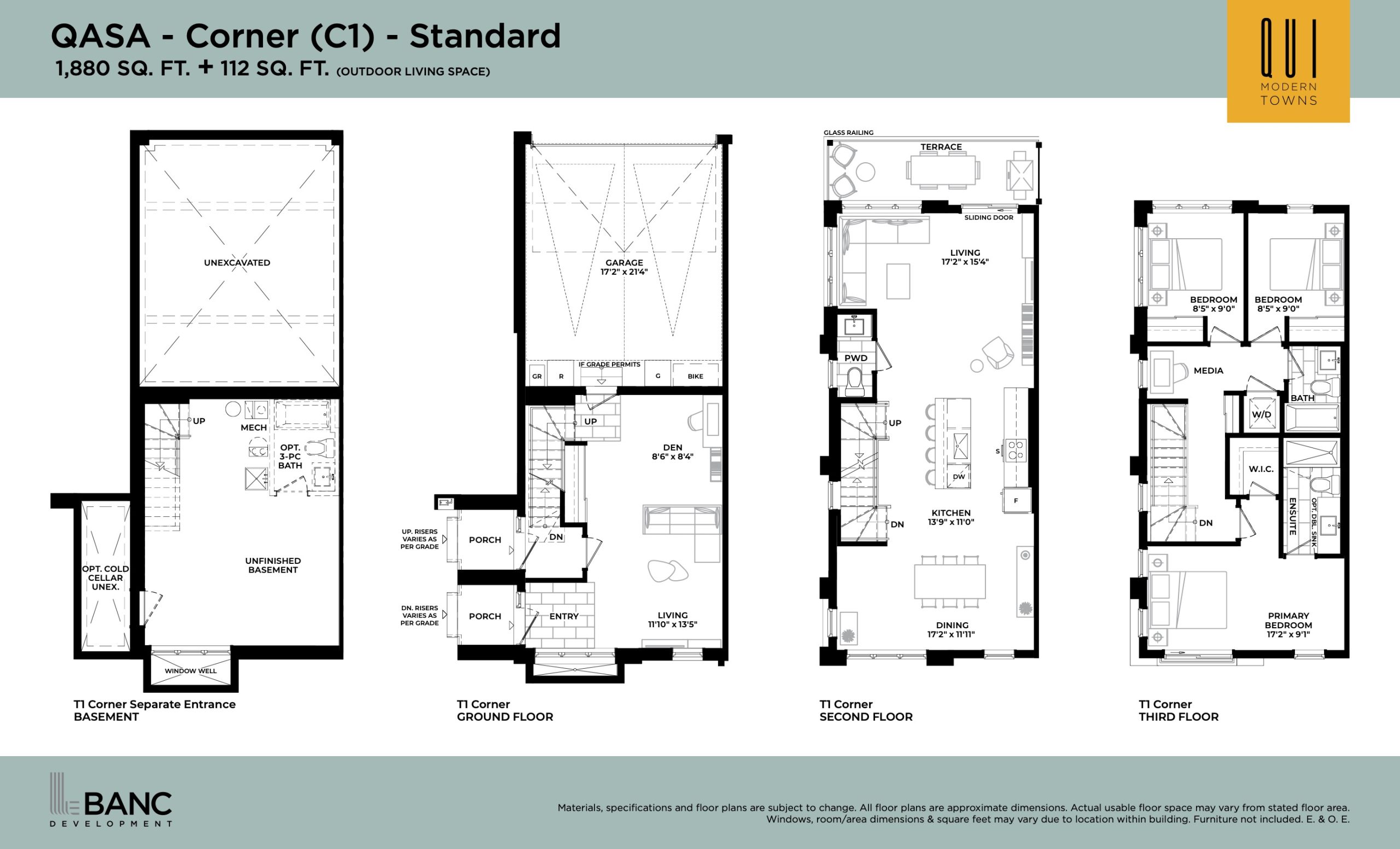QASA - Corner (C1) - Standard floor plan