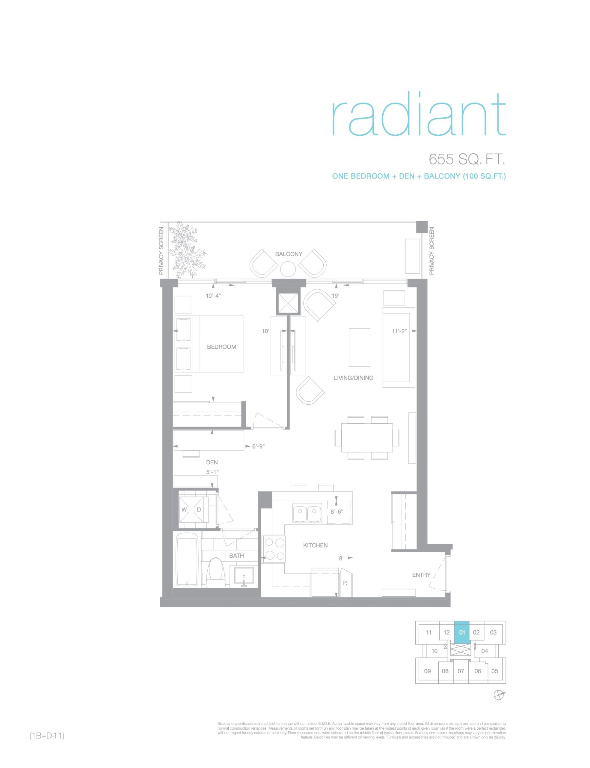 Radiant floor plan