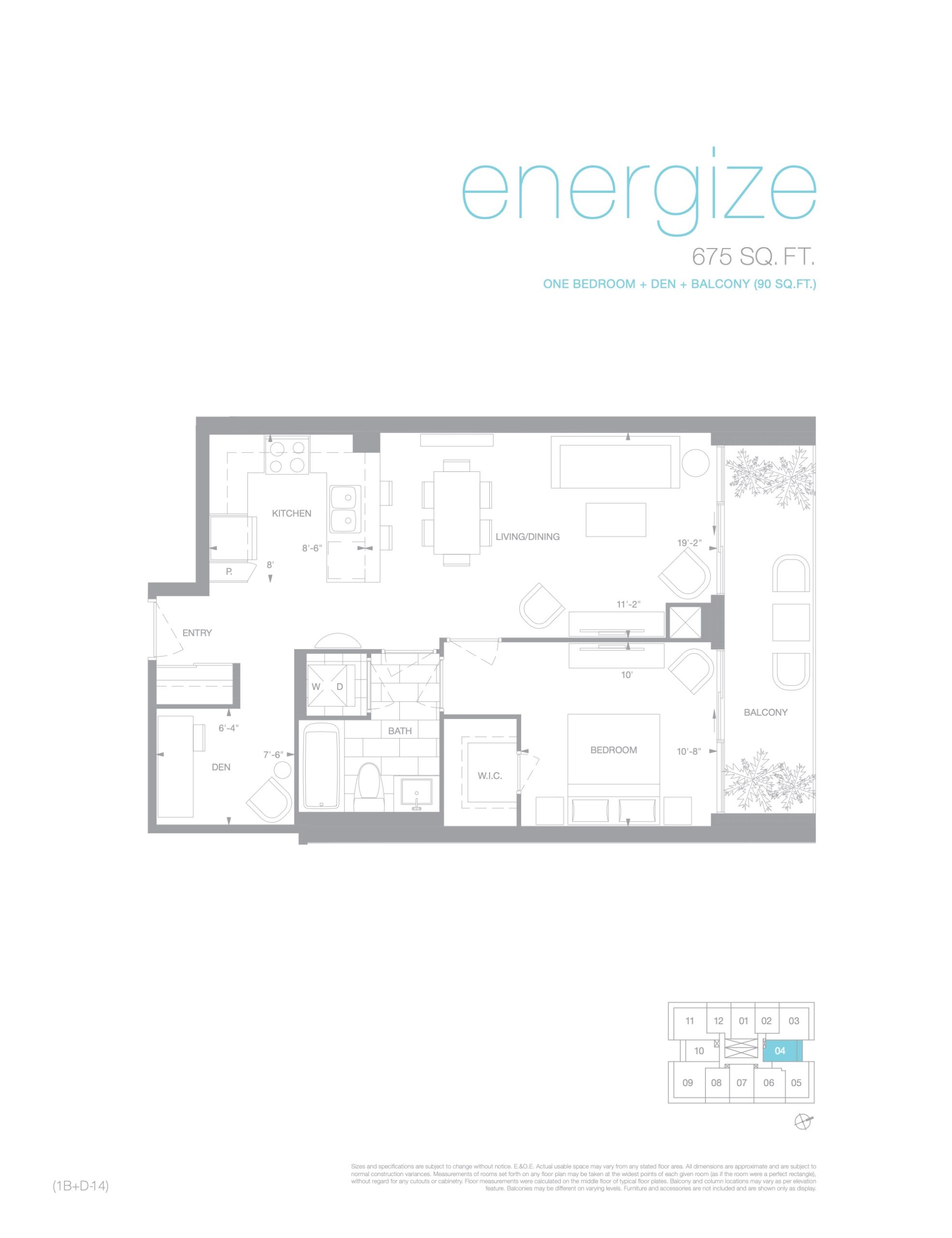 Energize floor plan