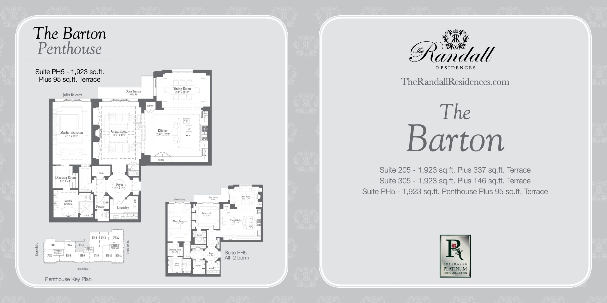 The Barton Penthouse floor plan