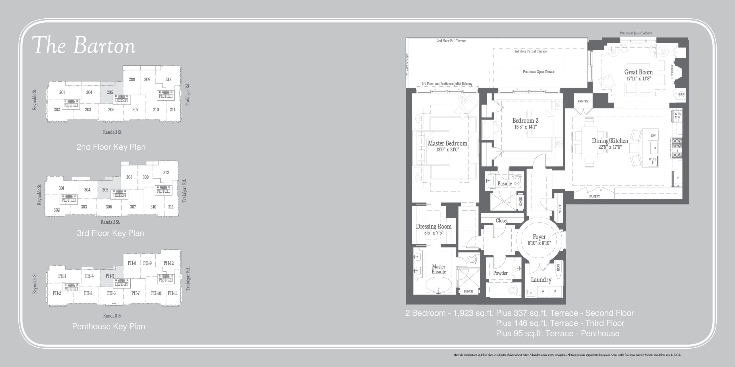 The Barton Suite 305 | Suite 205 floor plan