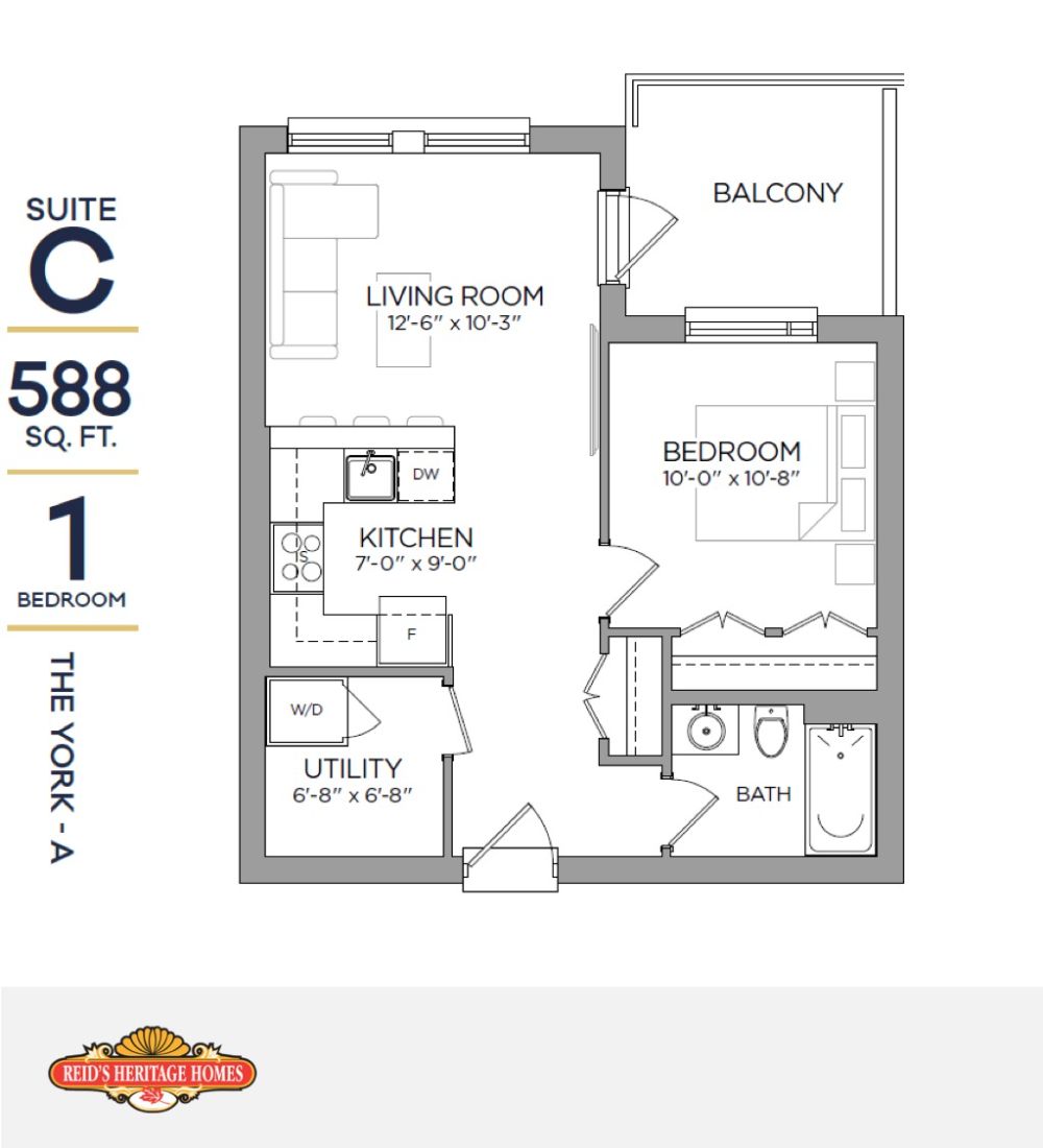 The York - A floor plan