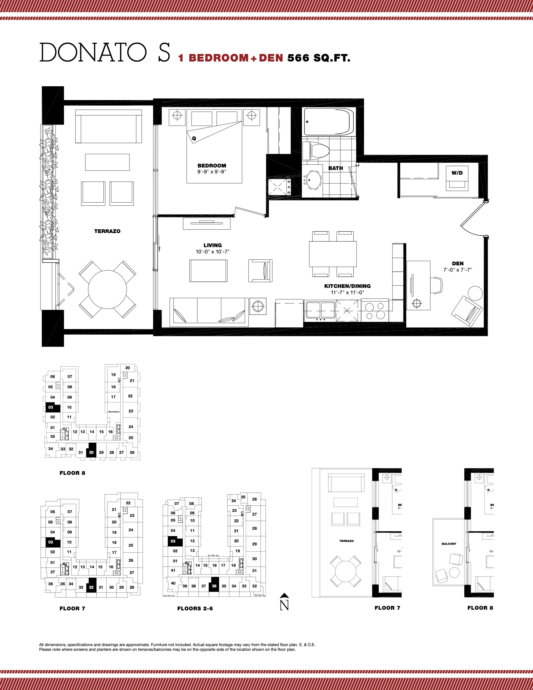 Donato S floor plan